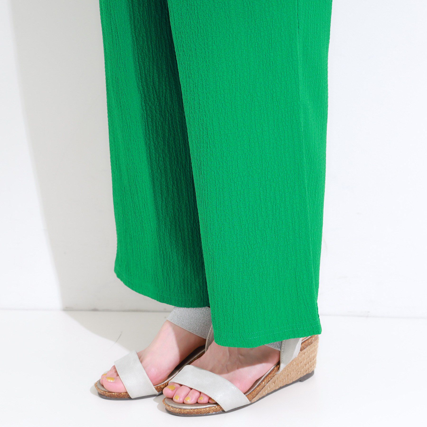 SHOO･LA･RUE「【S-LL/セットアップ可】リラックスカジュアルに ぽこぽこイージーパンツ」|その他|