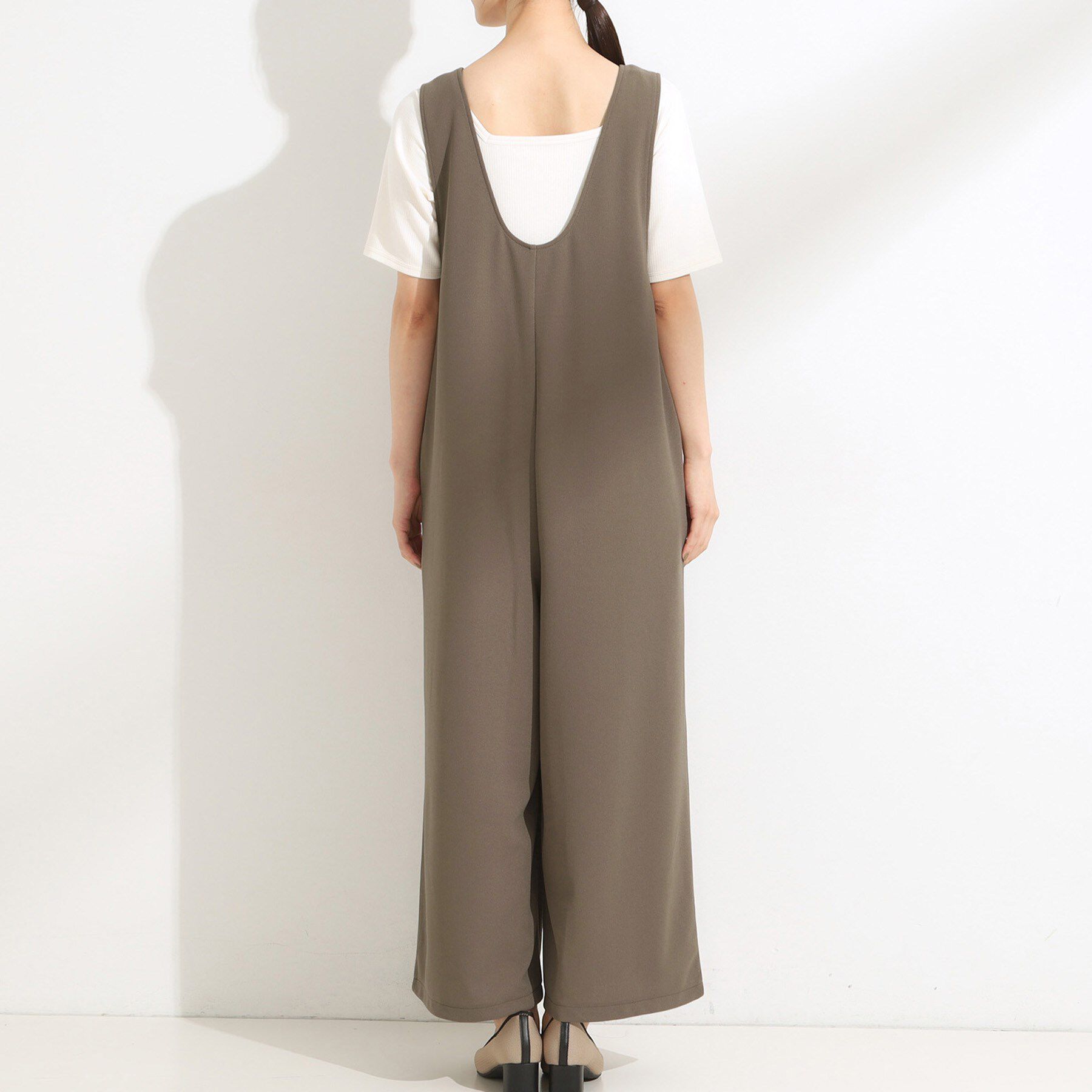 SHOO･LA･RUE「【前後2WAY/洗える】さらっと着られるサロペット」|オールインワン|