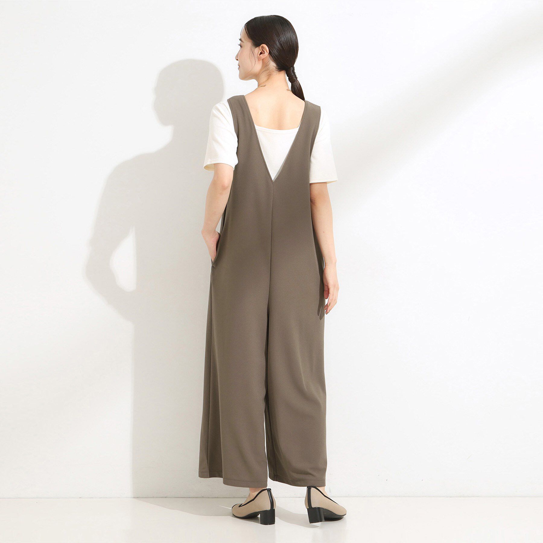 SHOO･LA･RUE「【前後2WAY/洗える】さらっと着られるサロペット」|オールインワン|