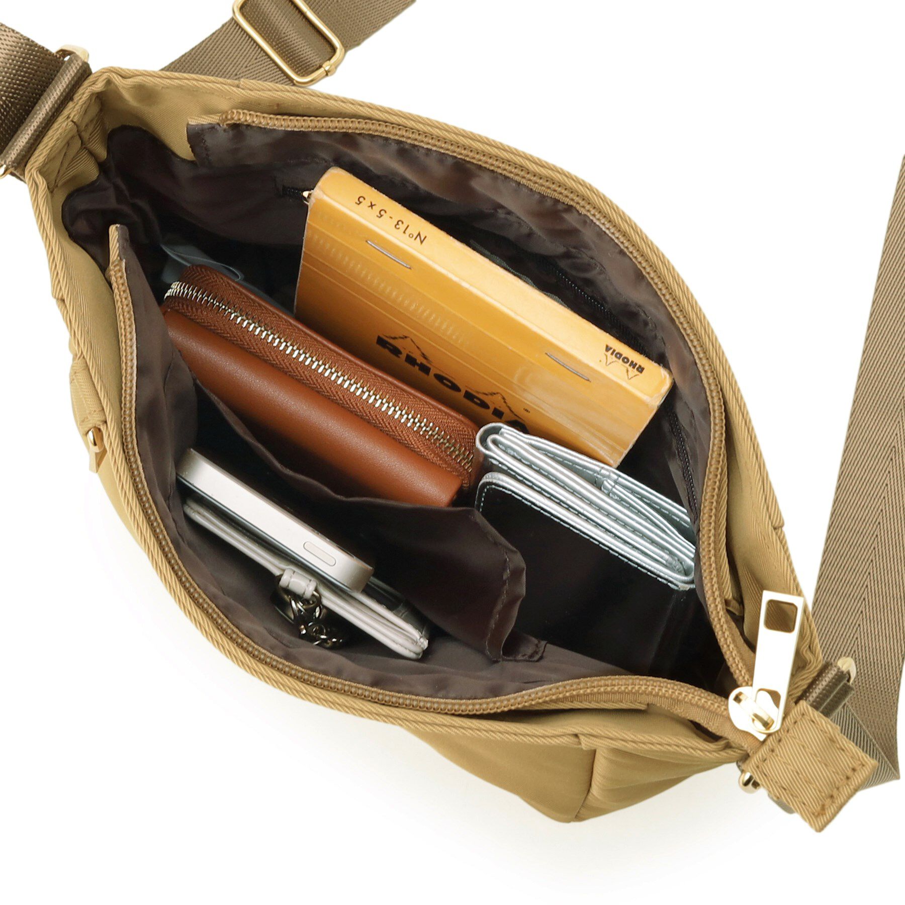 SHOO･LA･RUE「【撥水】フロントファスナーポケットショルダー」|ショルダー・メッセンジャー|