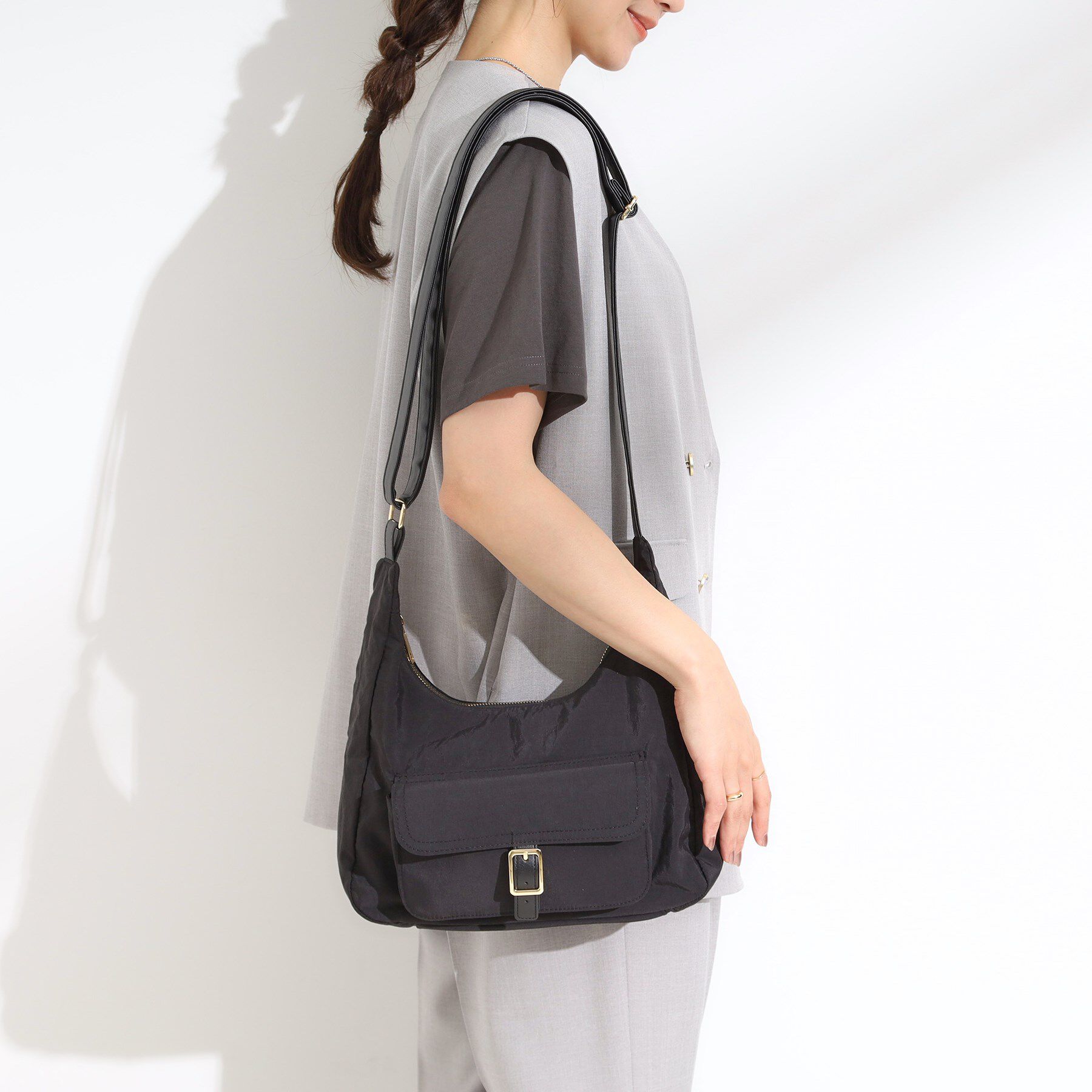 SHOO･LA･RUE「【撥水】立体ポケットショルダーバッグ」|ショルダー・メッセンジャー|