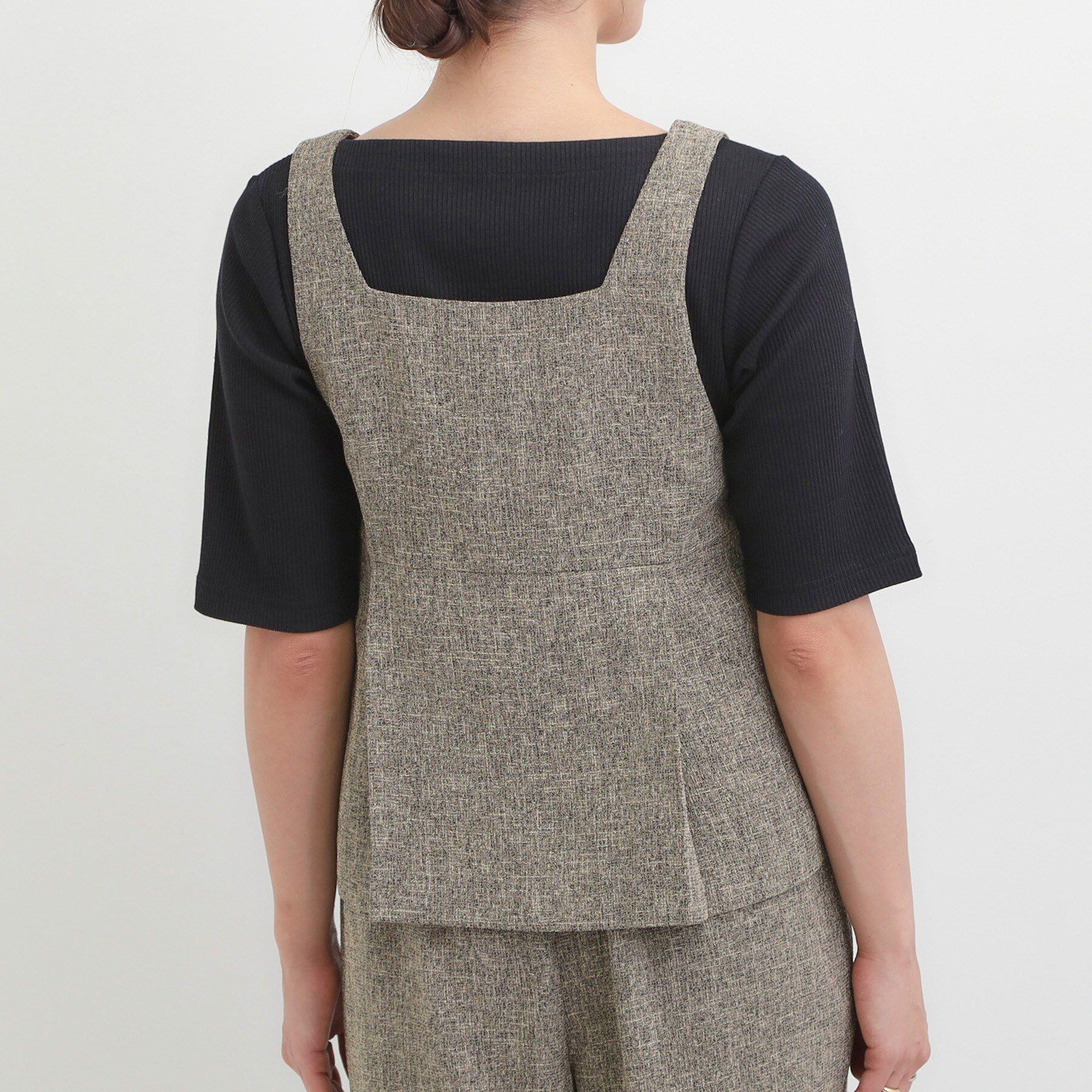 SHOO･LA･RUE「【2点セット】着るだけで決まる クラシカルなツイード調セットアップ」|スーツ|