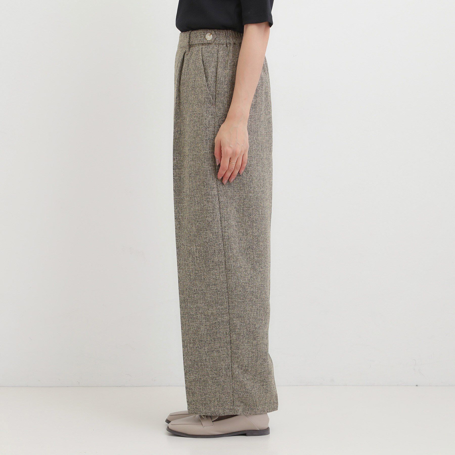 SHOO･LA･RUE「【2点セット】着るだけで決まる クラシカルなツイード調セットアップ」|スーツ|