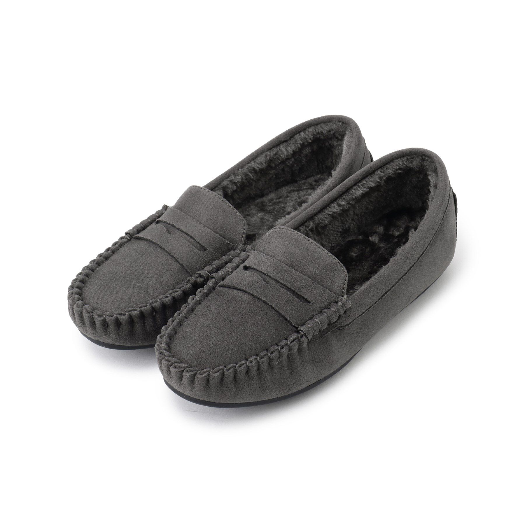 SHOO･LA･RUE「モカシンローファー」|その他|チャコールグレー(0