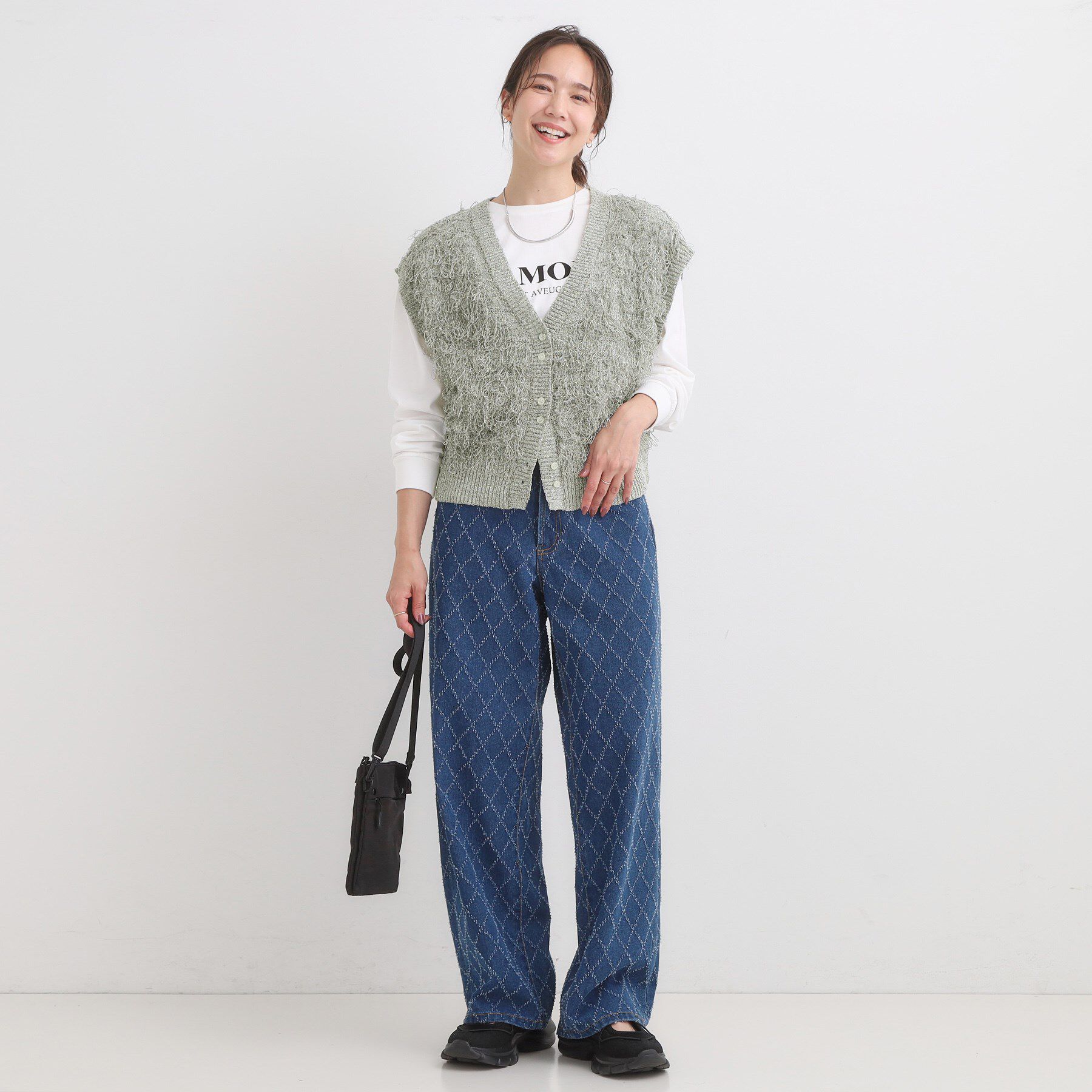 SHOO･LA･RUE「【前後2WAY】着るだけで着映える ループヤーンベスト」|ベスト・ジレ|