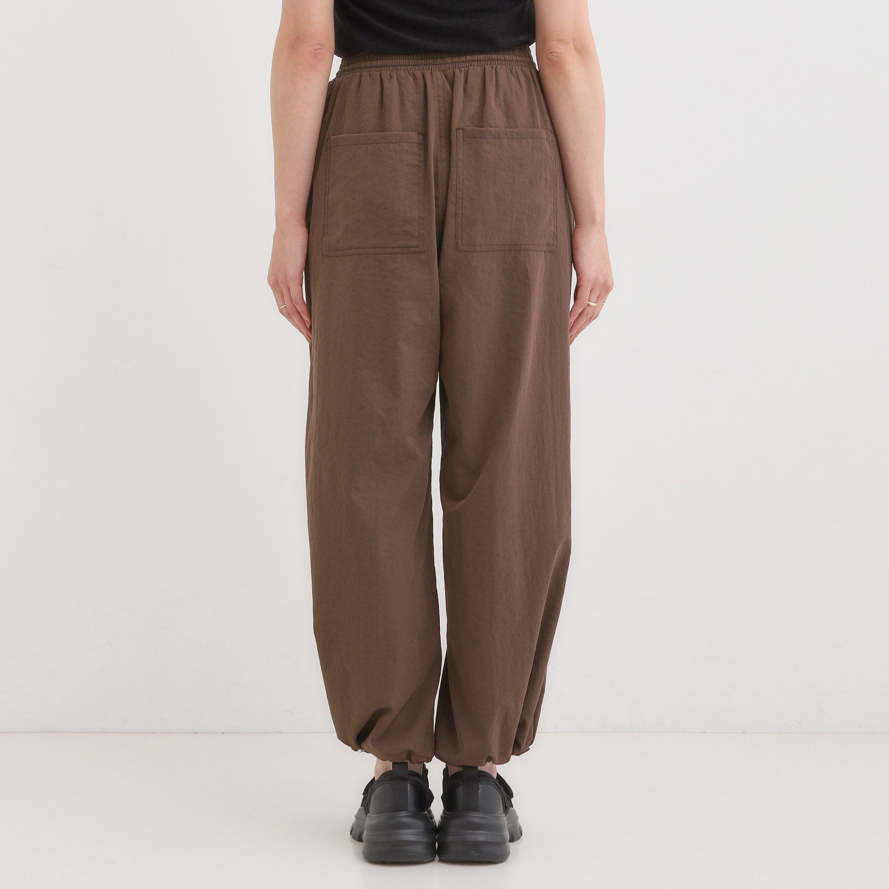 SHOO･LA･RUE「【2WAY/S-LL】シルエット変化を楽しめる ドロスト ワイドカーブパンツ」|その他|