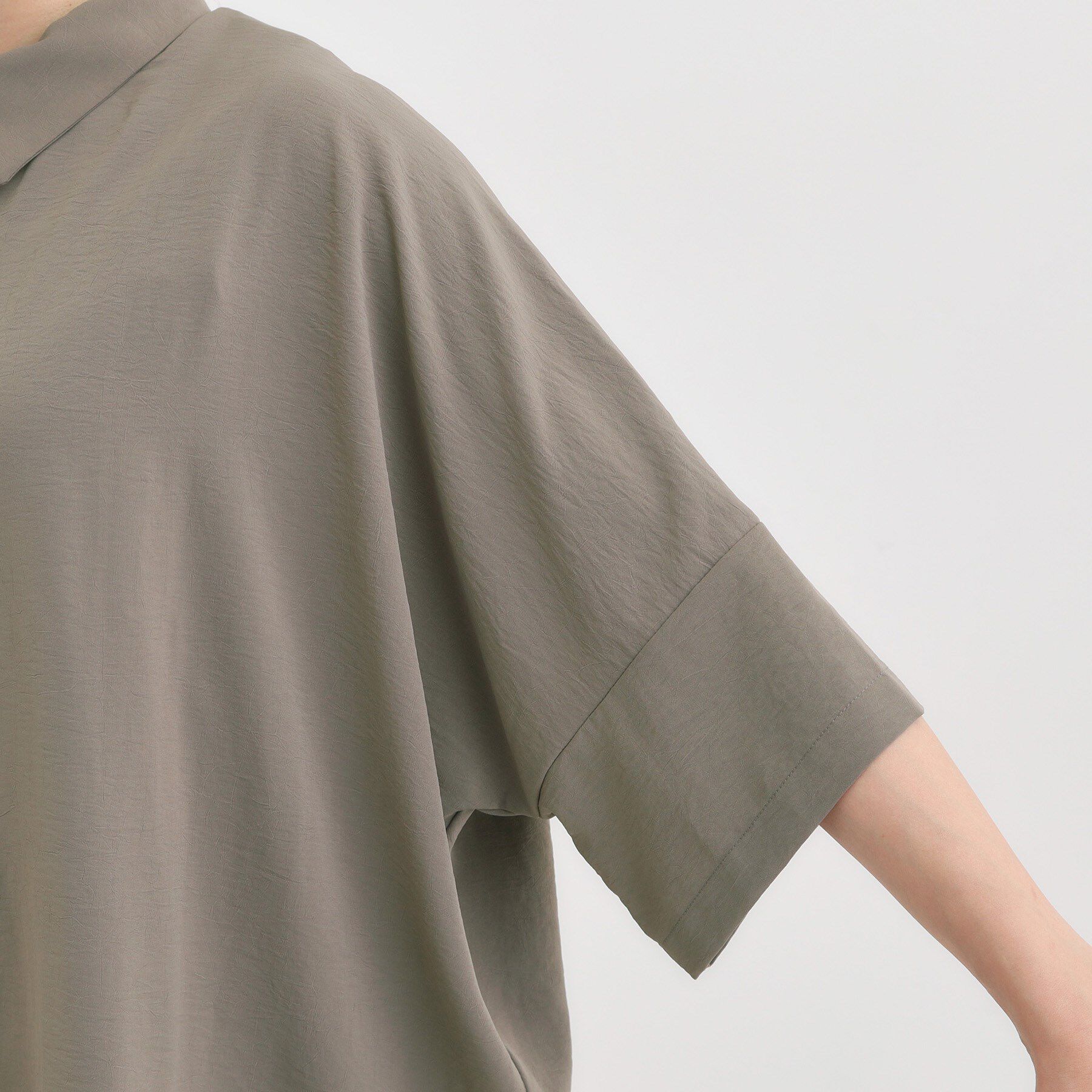 SHOO･LA･RUE「【S-LL/ひんやり】肌離れよくサラサラタッチが癖になる バックギャザーチュニック」|チュニック|