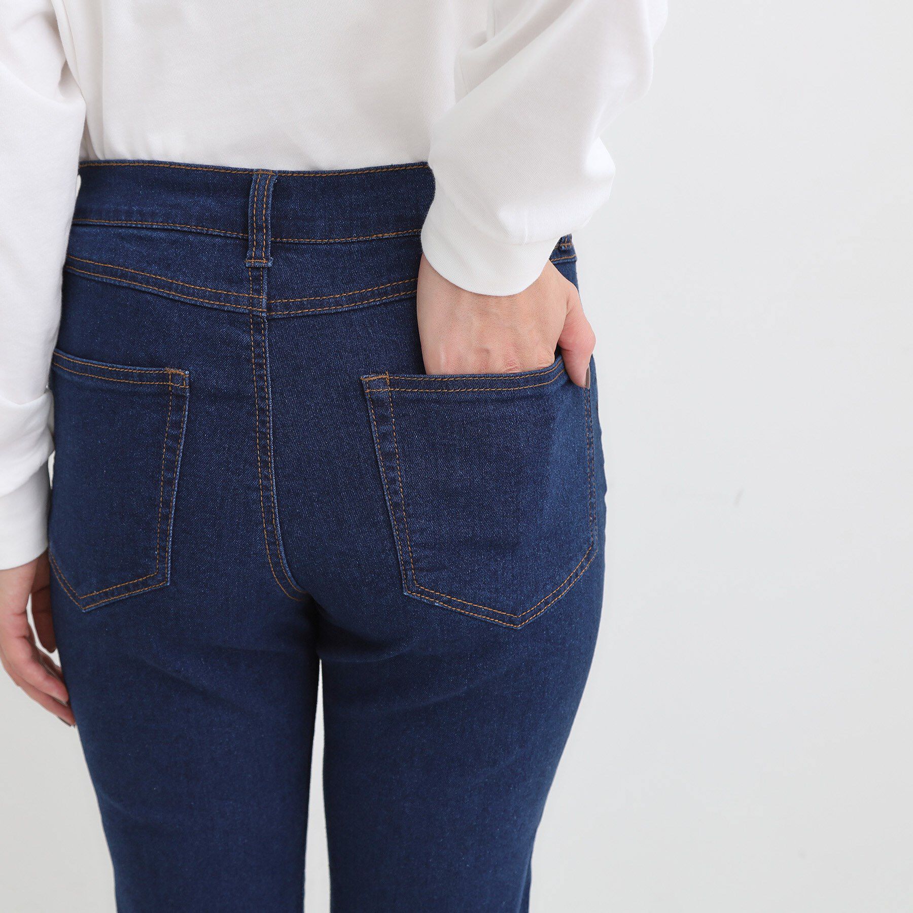 SHOO･LA･RUE「【SS-LL】ストレッチ デニムスキニーパンツ」|デニム|