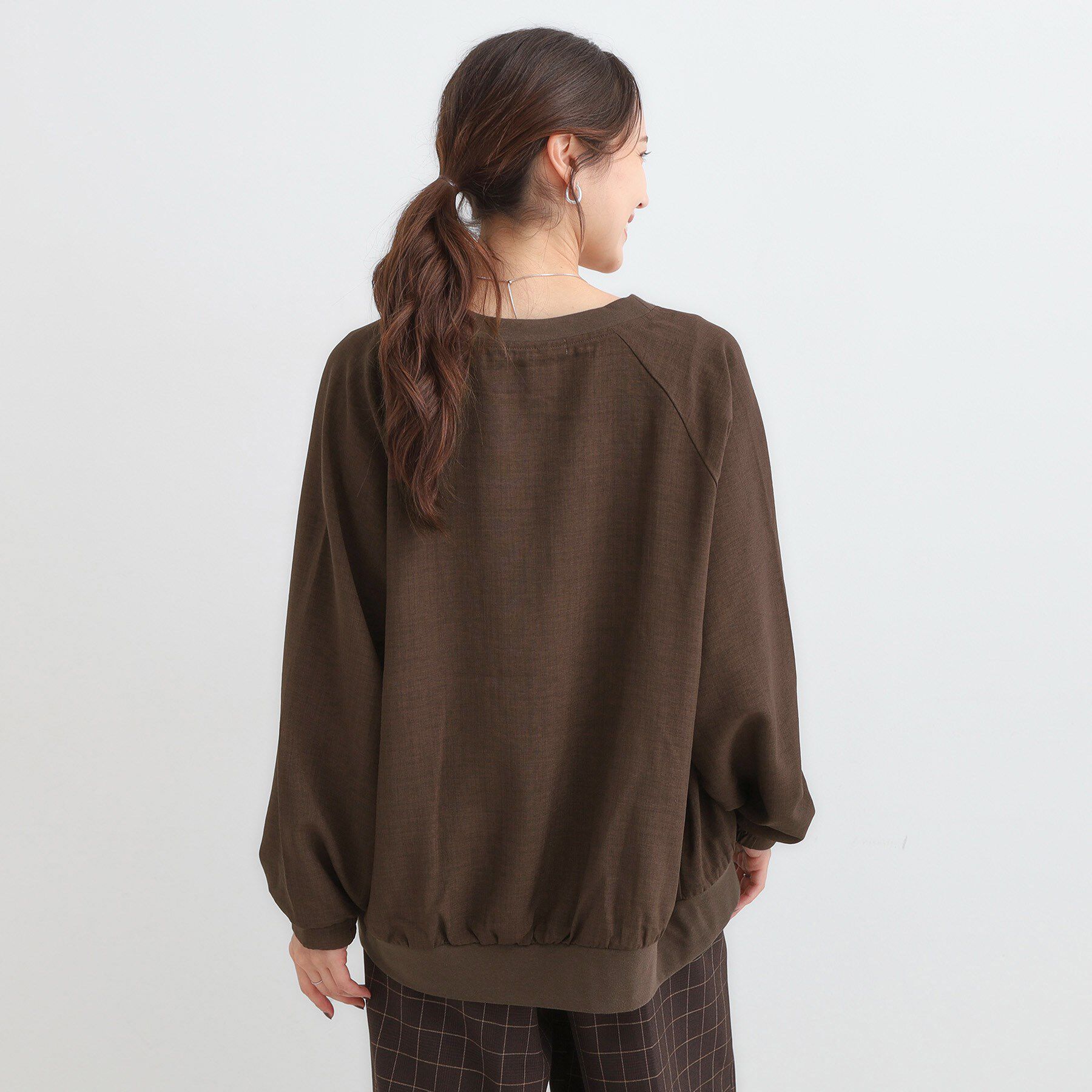 SHOO･LA･RUE「【洗濯機可/S-LL】さっと羽織れる 軽量リブブルゾン」|ブルゾン・スタジャン|