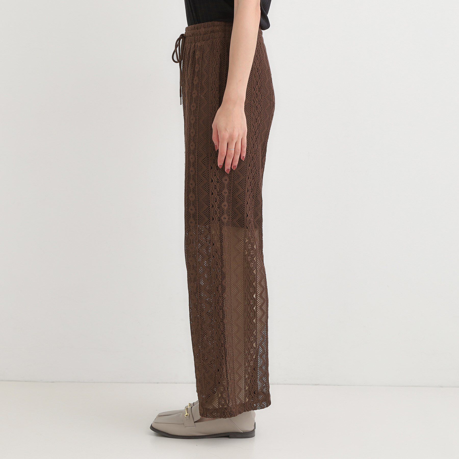 SHOO･LA･RUE「【セットアップ可】クラフトレースイージーパンツ」|その他|