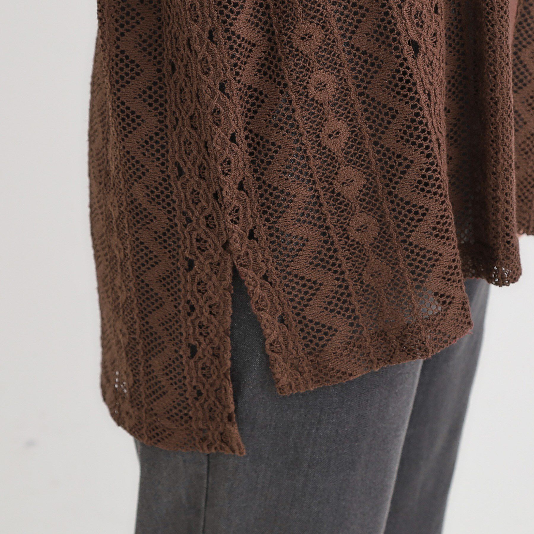 SHOO･LA･RUE「【セットアップ可】レース使いが美しい バンドカラーシャツ」|シャツ・ブラウス|