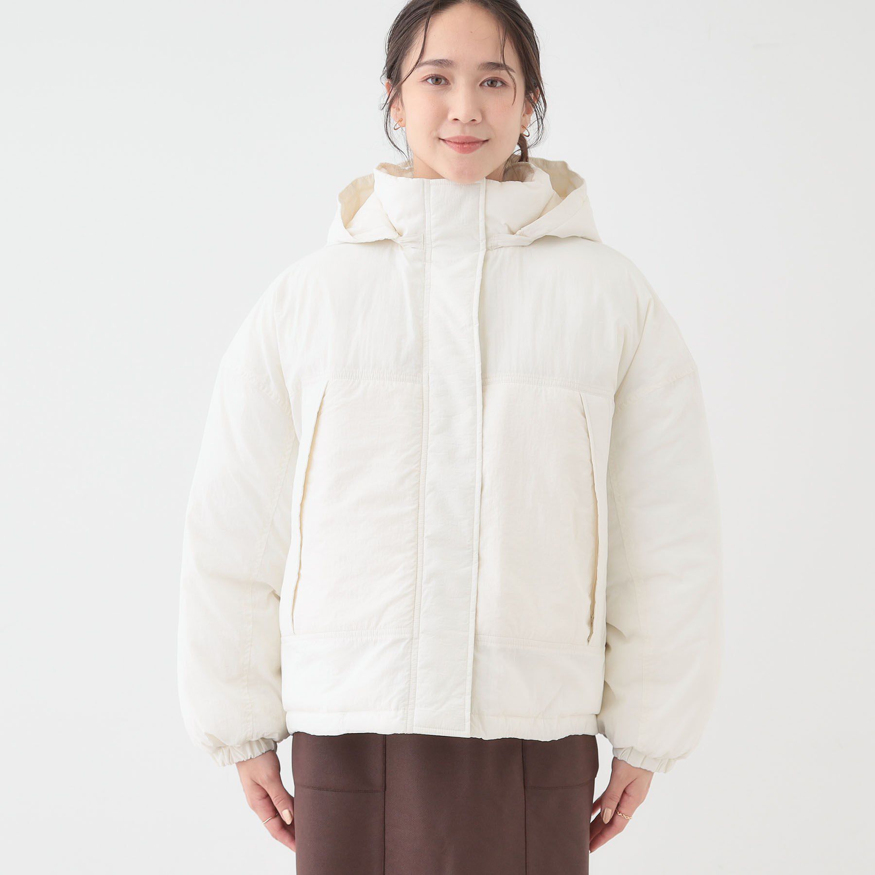 SHOO･LA･RUE「【撥水/あったか】たっぷり着られる 中綿モンスターショートコート」|ダウン|