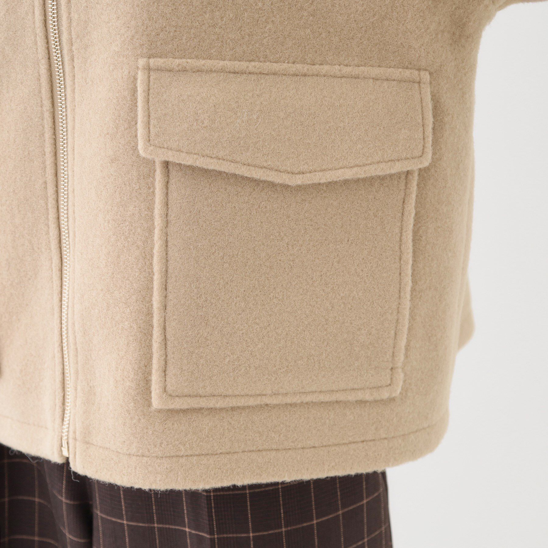 SHOO･LA･RUE「【S-LL】大人カジュアルコーデに 襟付きZIPブルゾン」|ブルゾン・スタジャン|