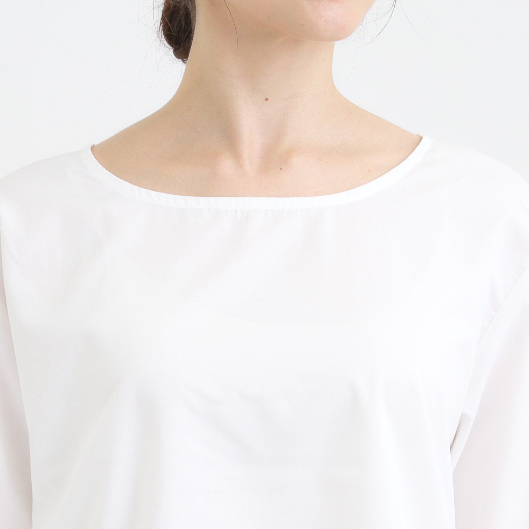 SHOO･LA･RUE「【2点セット/S-LL】着回しいろいろ 編み柄ベスト&times;ブラウス」|ニット・セーター|