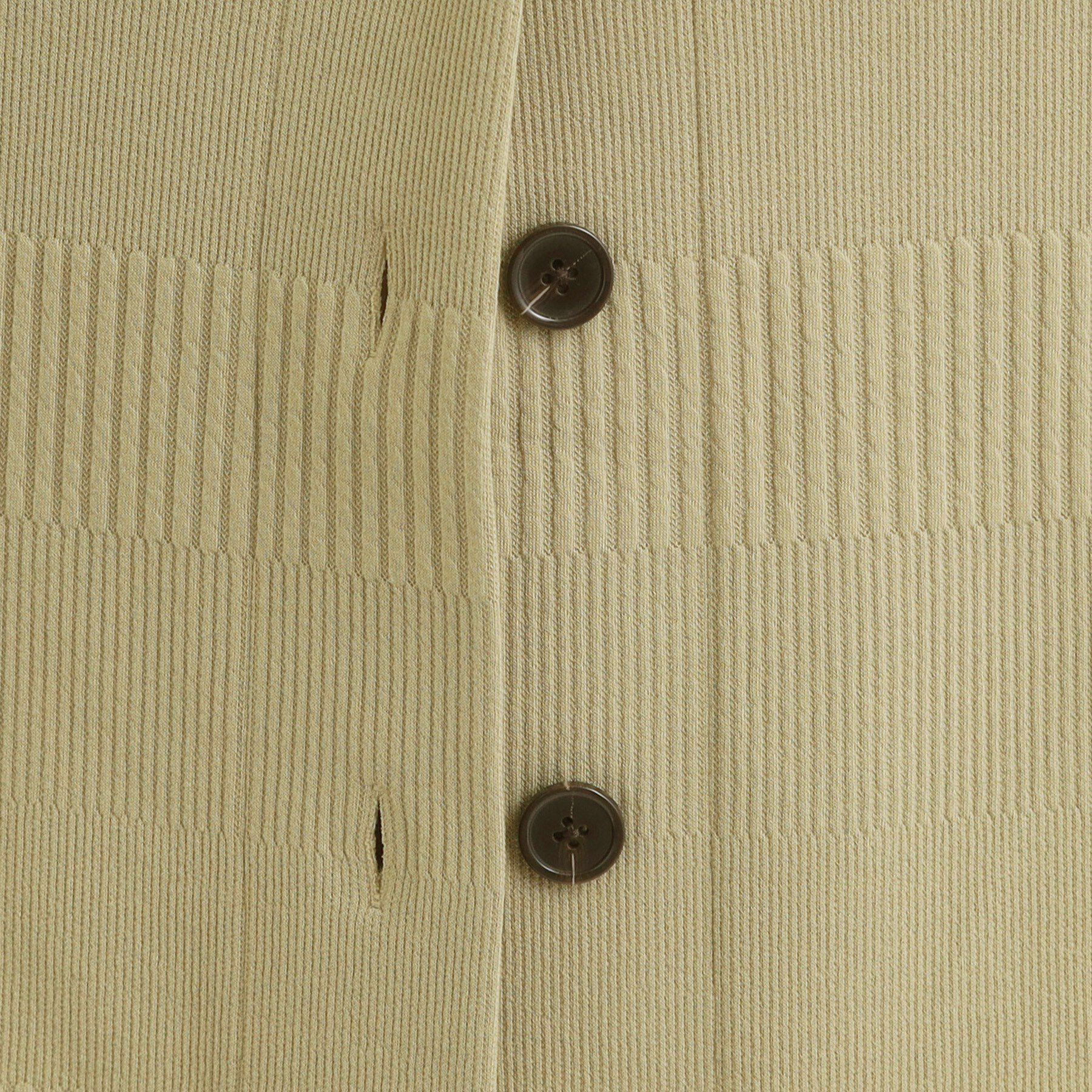 SHOO･LA･RUE「【高レビュー/春まで着られる】体型をカバーしながらスマートに魅せる ラインジャカードコーディガン」|カーディガン|