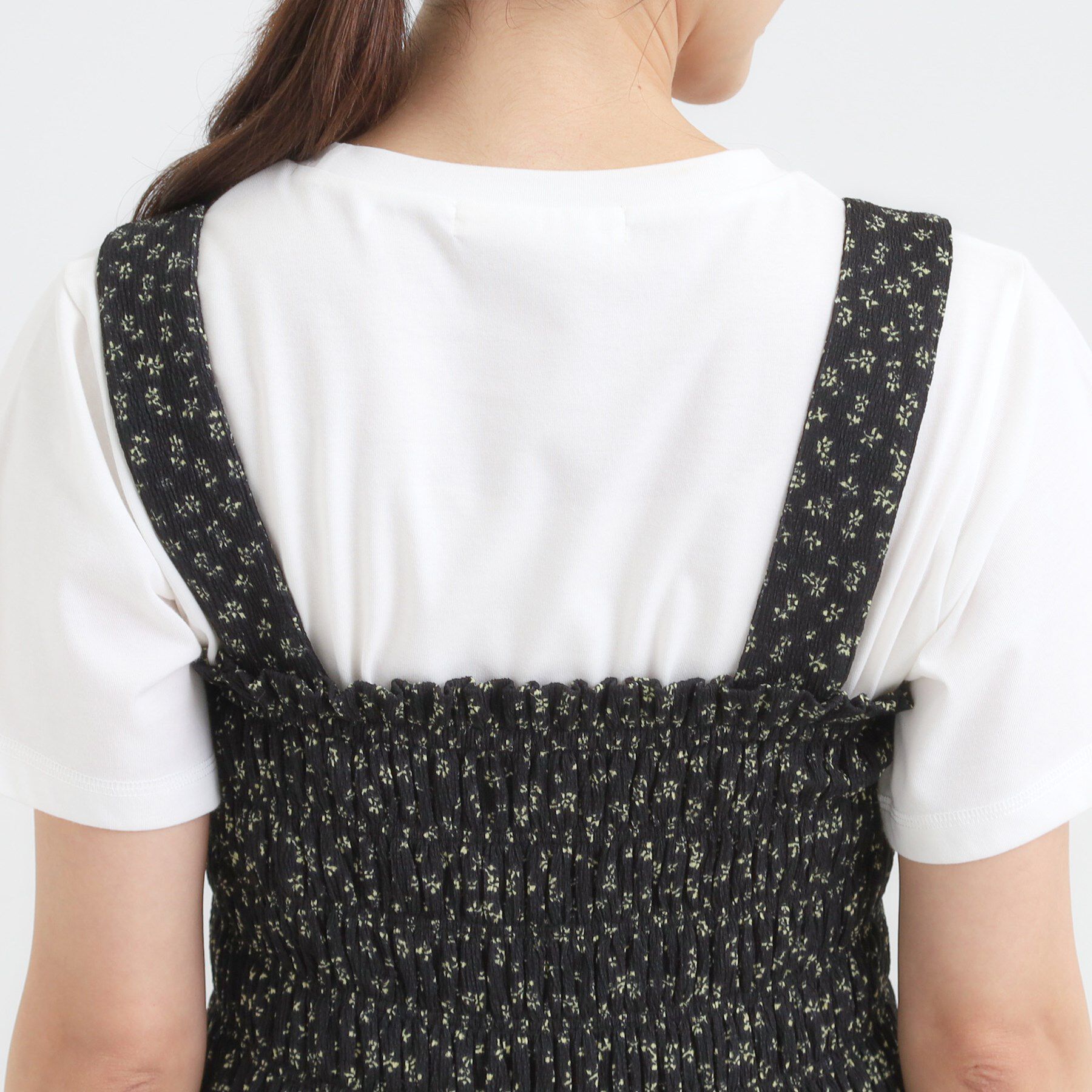 SHOO･LA･RUE「【2WAY】肩紐が取り外しできる シャーリングワンピース」|ワンピース|