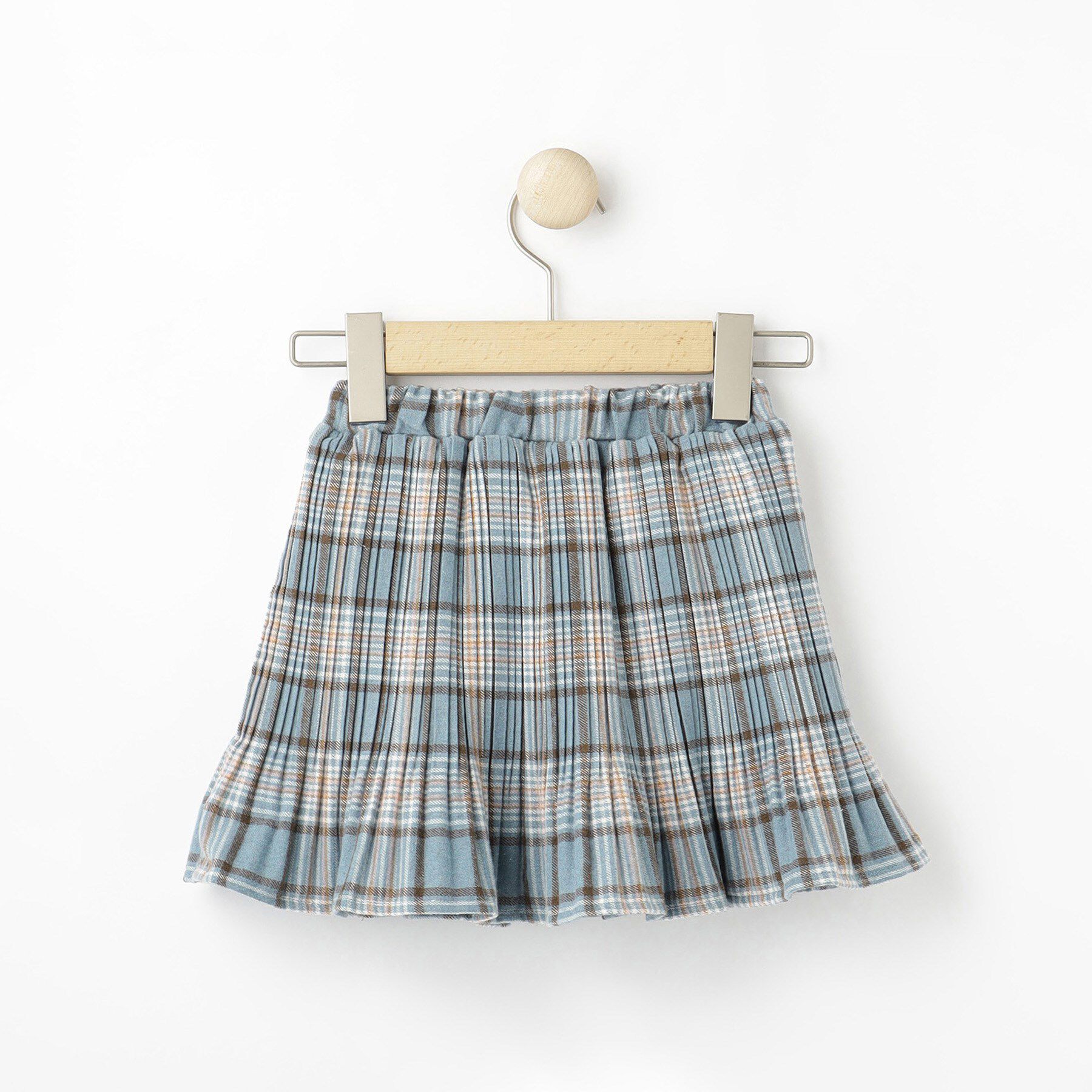 SHOO･LA･RUE「【100-150cm】クマチャーム付きプリーツスカート」|スカート|