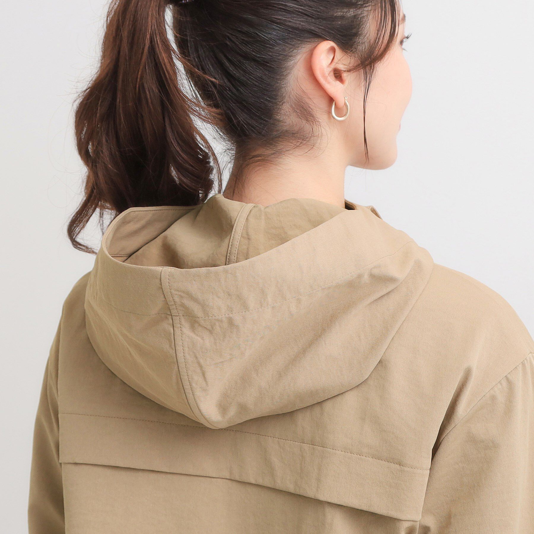 SHOO･LA･RUE「【S-LL】気楽にさらりと羽織れる　大人のフードブルゾン」|ブルゾン・スタジャン|