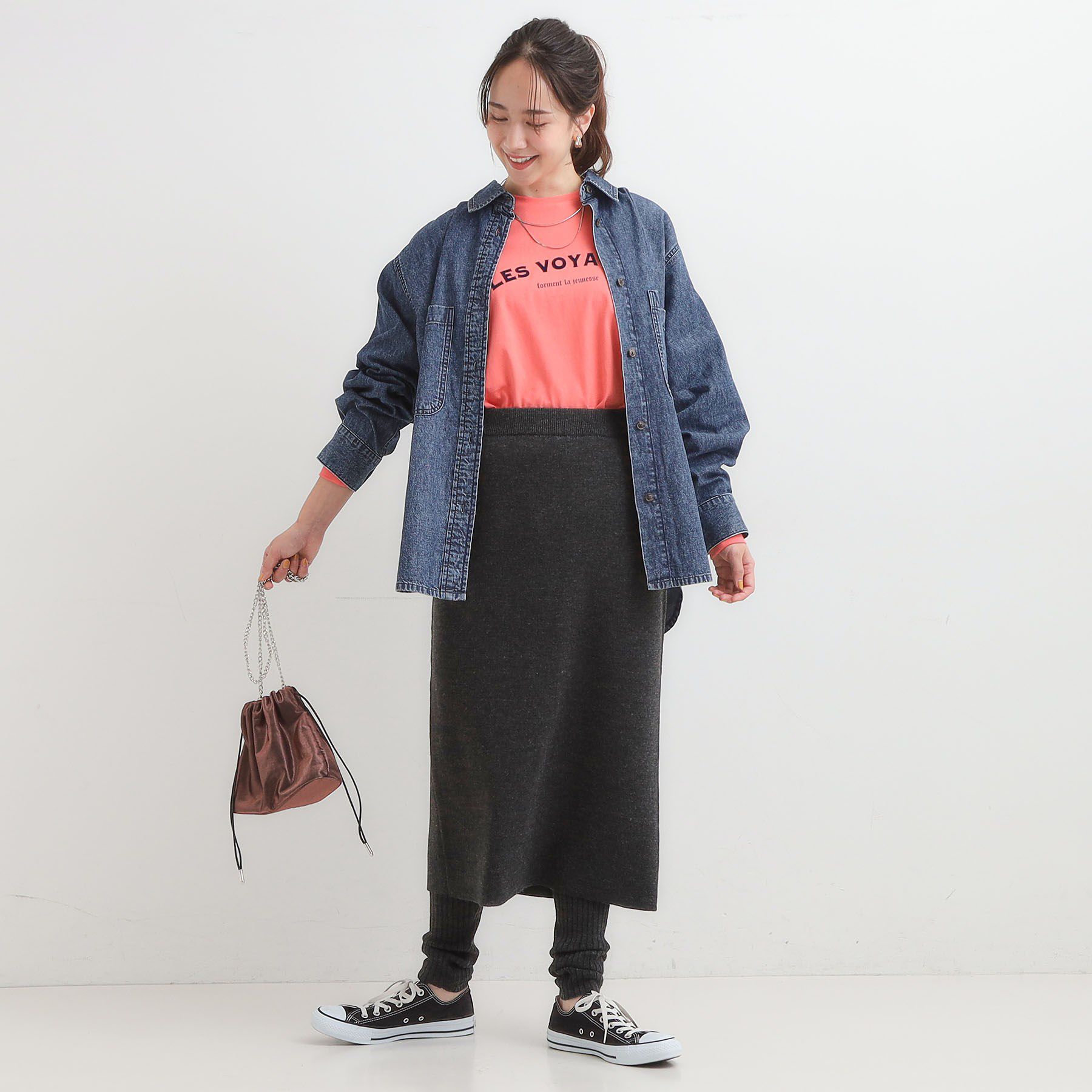 SHOO･LA･RUE「ワンランク上の着こなしに レギンスつきスカート」|スカート|