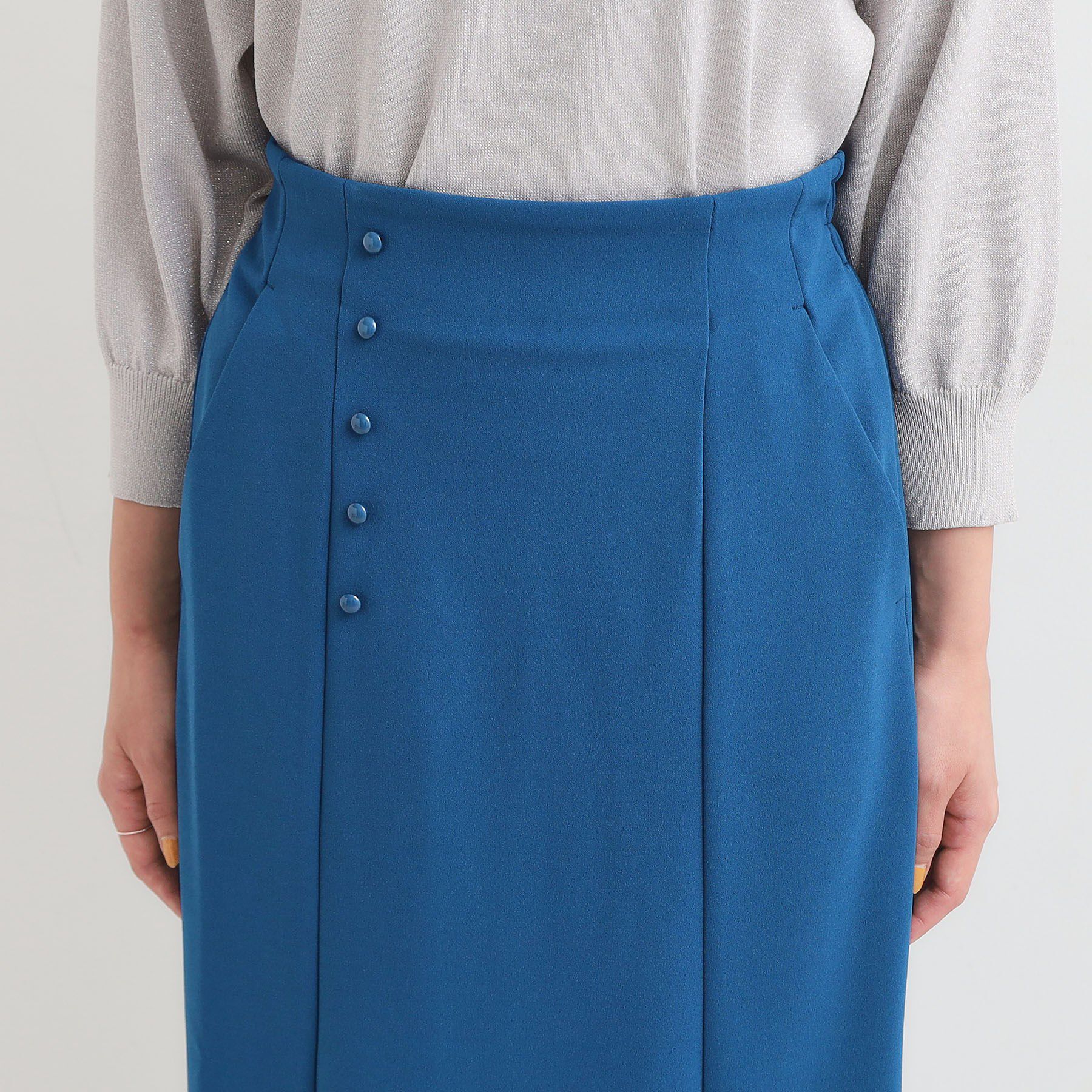 SHOO･LA･RUE「【洗濯後しわになりにくい】ポケット付き ナロースカート」|スカート|