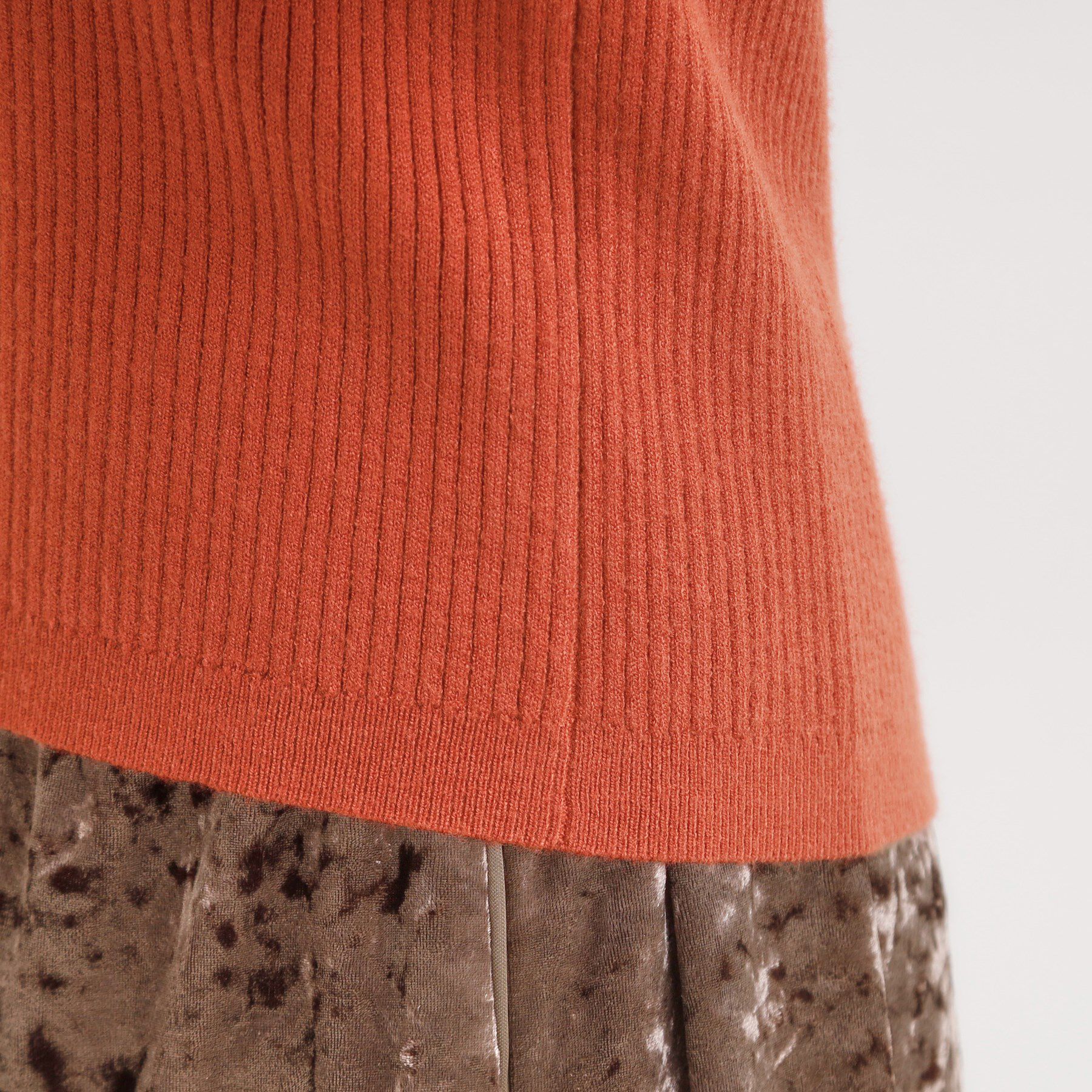 SHOO･LA･RUE「カジュアルながらも上品な 襟付きリブニット」|ニット・セーター|