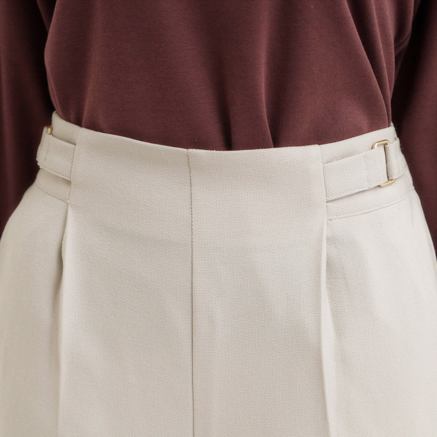 SHOO･LA･RUE「【S-LL】ウエストデザインガウチョパンツ」|その他|