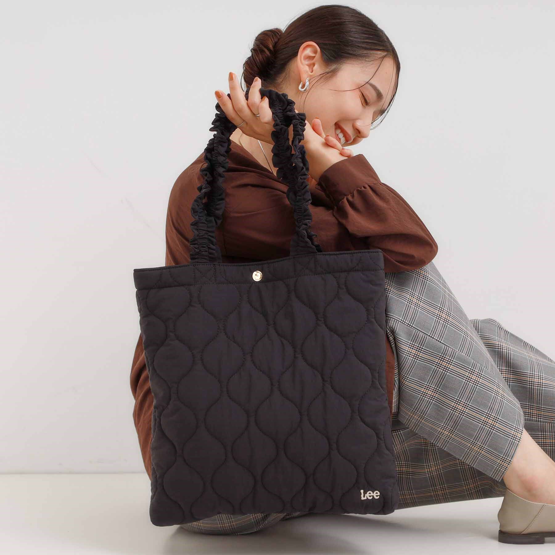 SHOO･LA･RUE「【Lee別注】キルトトートバッグ」|トートバッグ|ブラック(019)