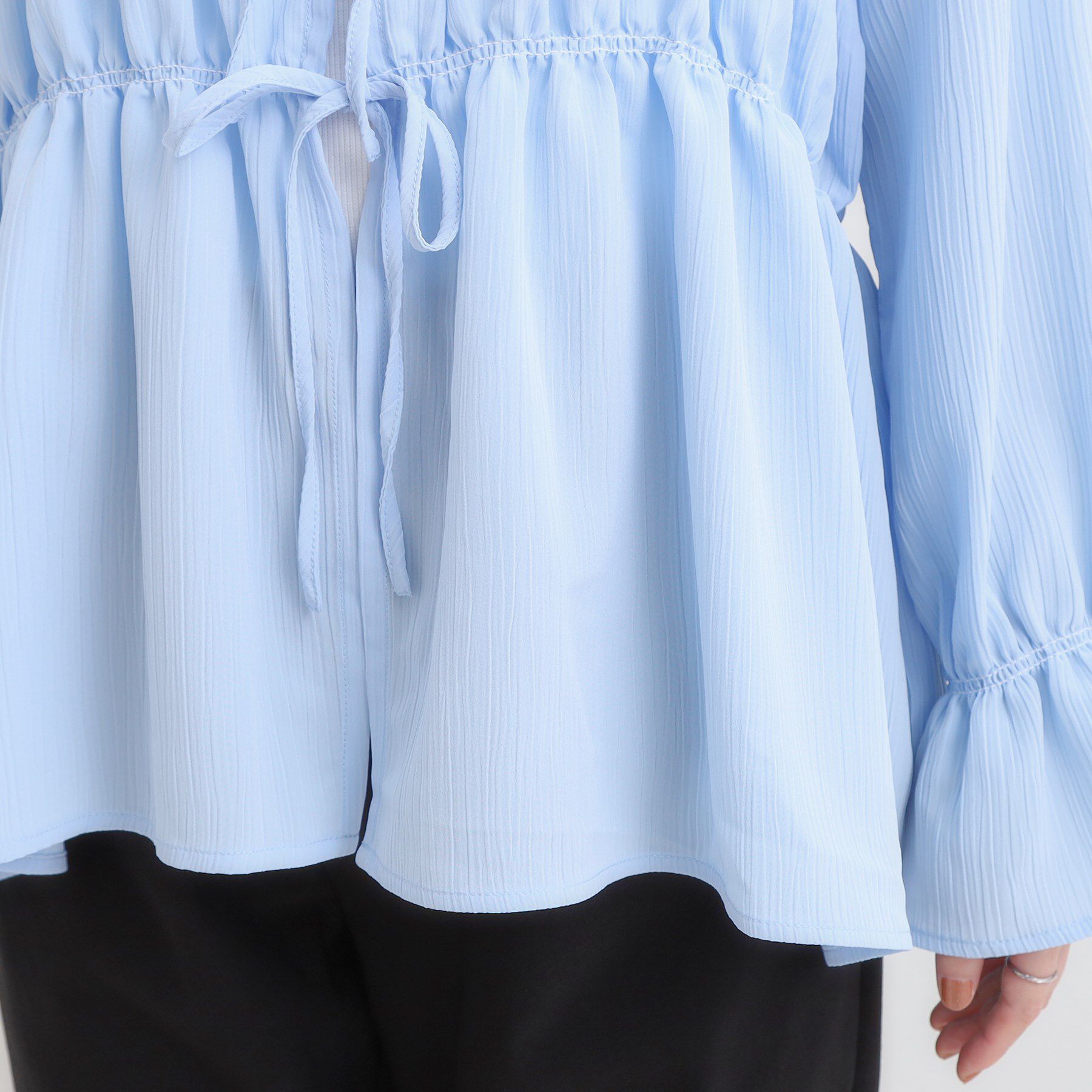 SHOO･LA･RUE「シャーリングデザインブラウス」|シャツ・ブラウス|