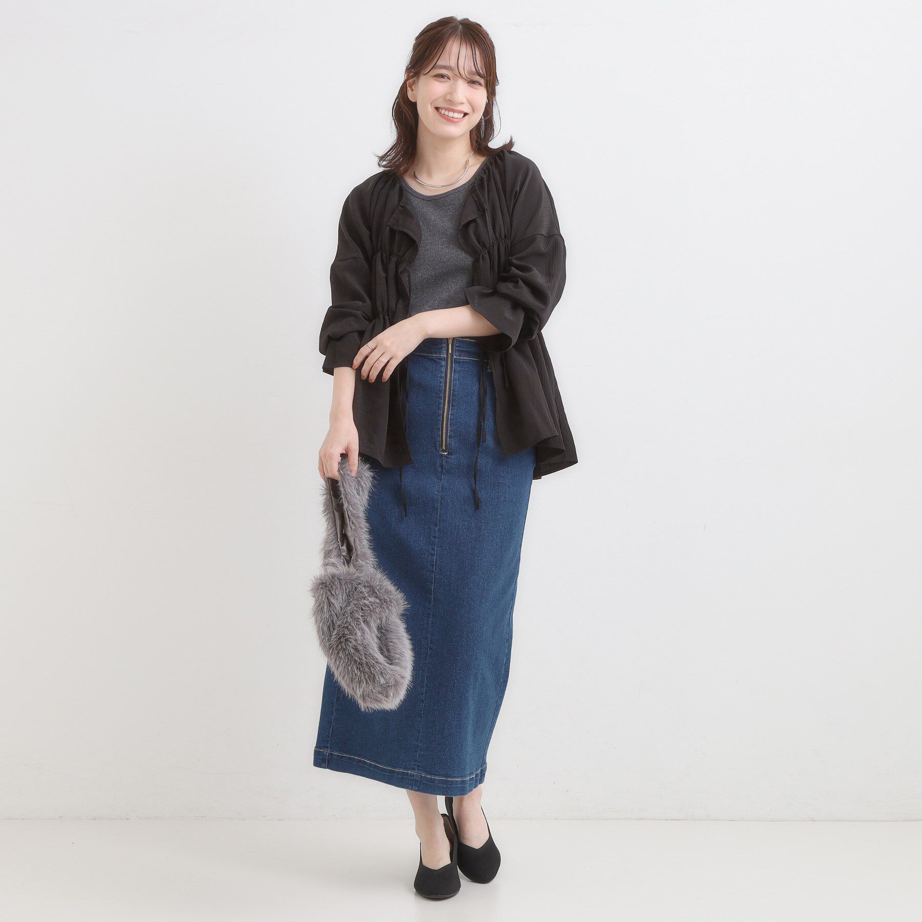 SHOO･LA･RUE「シャーリングデザインブラウス」|シャツ・ブラウス|