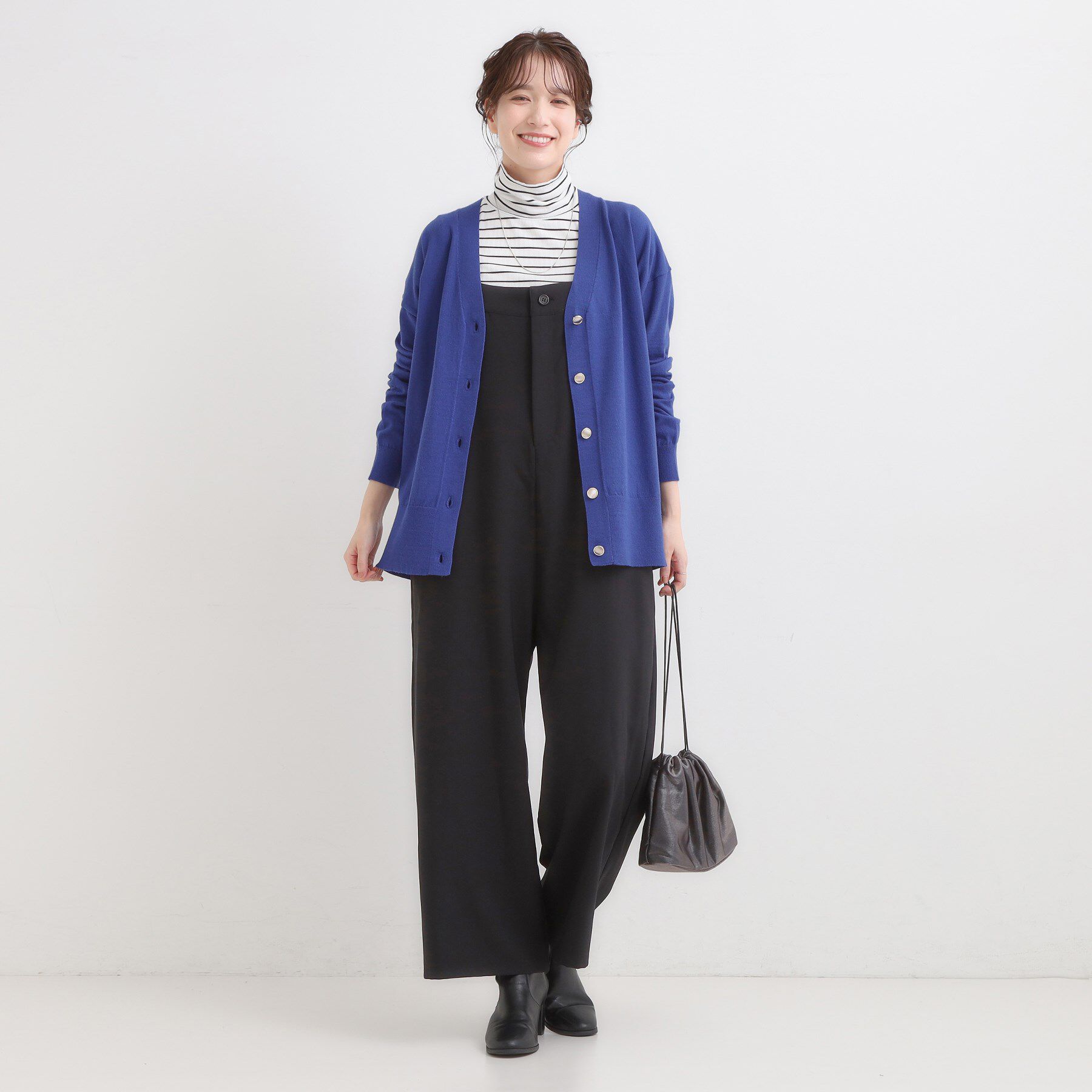 SHOO･LA･RUE「【洗える】もちもち ミドル丈ニットカーディガン」|カーディガン|