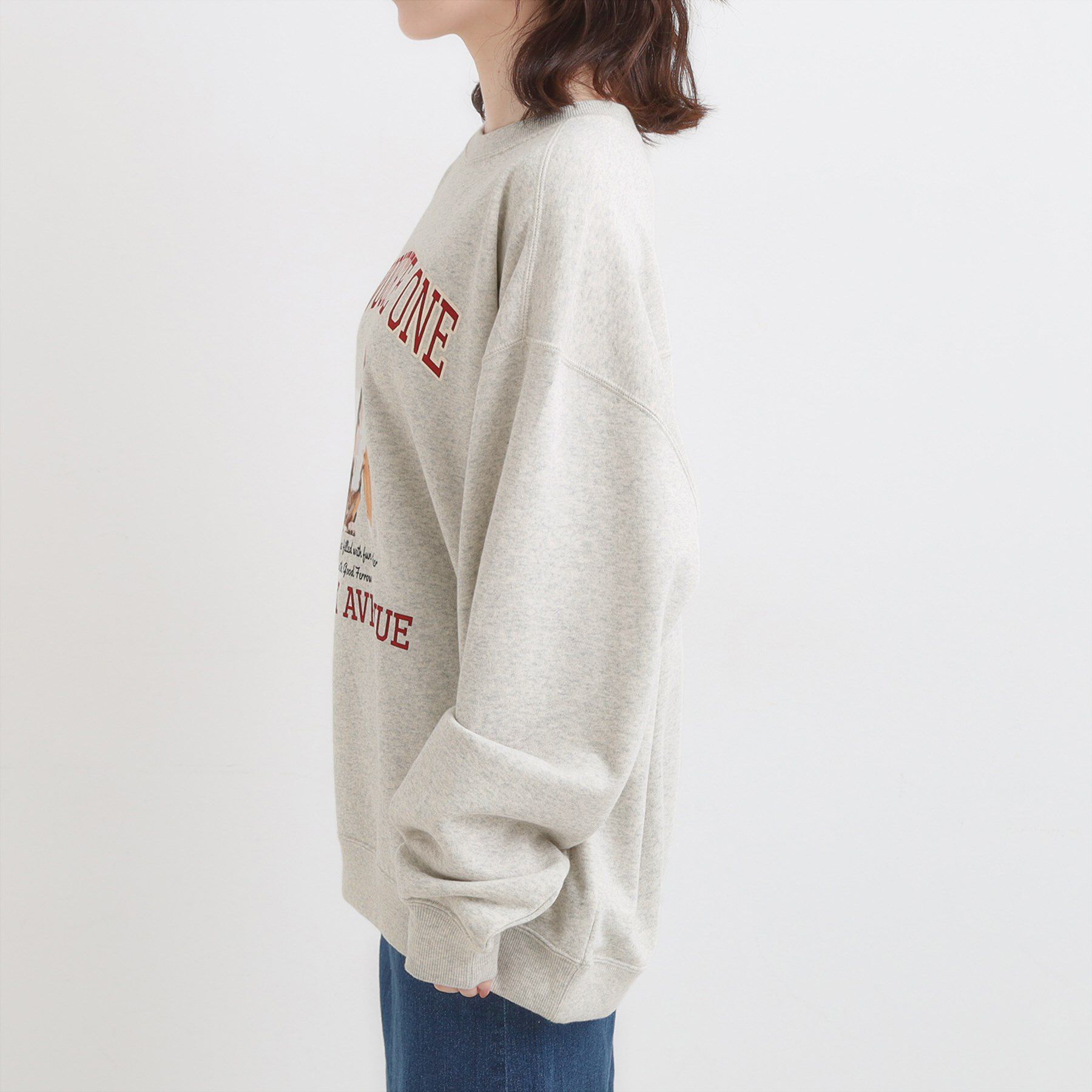 SHOO･LA･RUE「【選べる4柄】グラフィックアソート オーバーサイズ 裏毛スウェット」|パーカー|