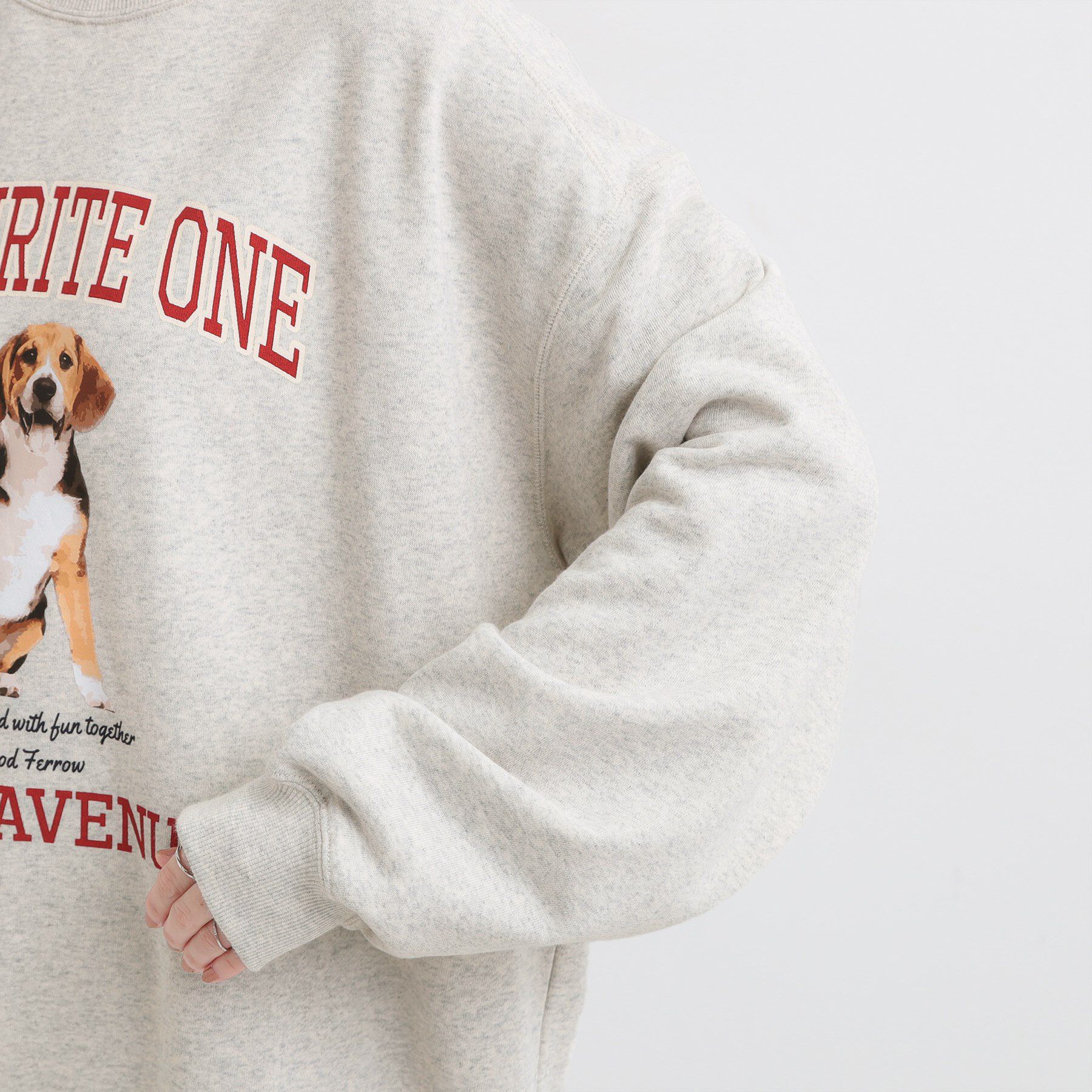 SHOO･LA･RUE「【選べる4柄】グラフィックアソート オーバーサイズ 裏毛スウェット」|パーカー|