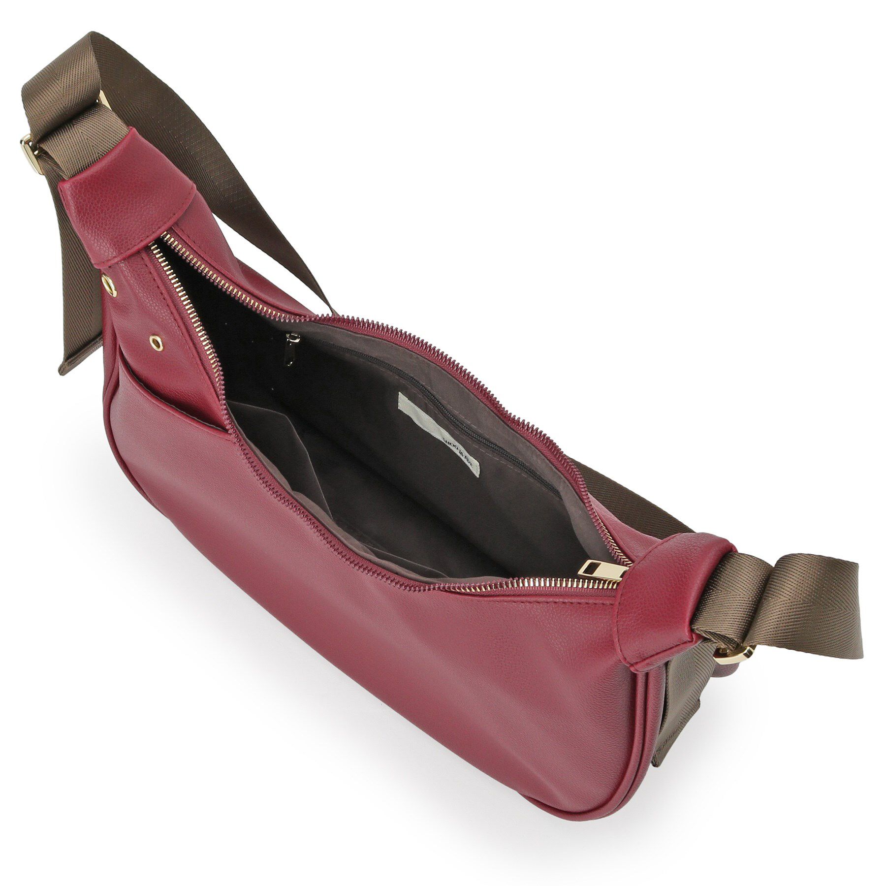 SHOO･LA･RUE「ハトメ使いがアクセント ハーフムーンショルダーバッグ」|ショルダー・メッセンジャー|