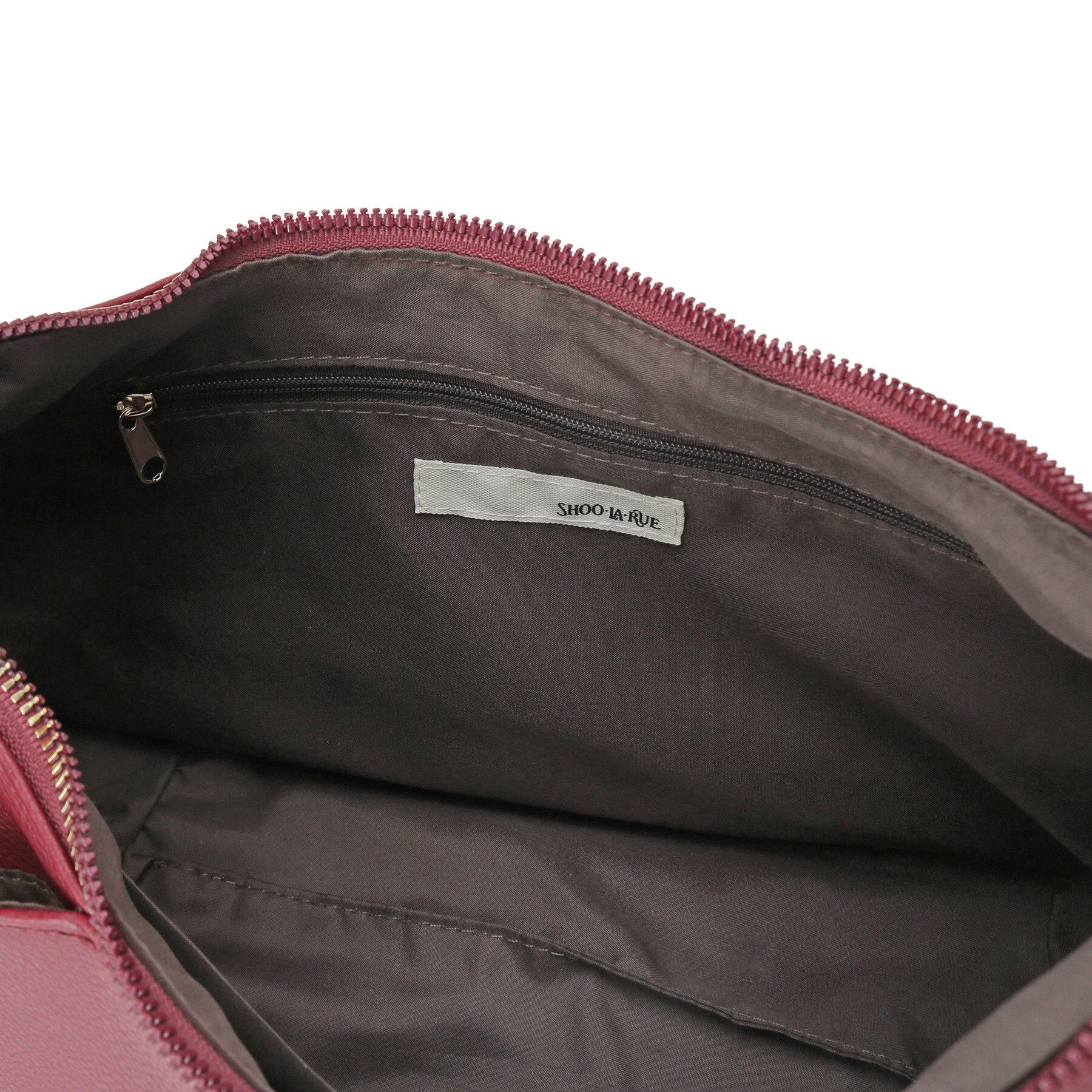 SHOO･LA･RUE「ハトメ使いがアクセント ハーフムーンショルダーバッグ」|ショルダー・メッセンジャー|