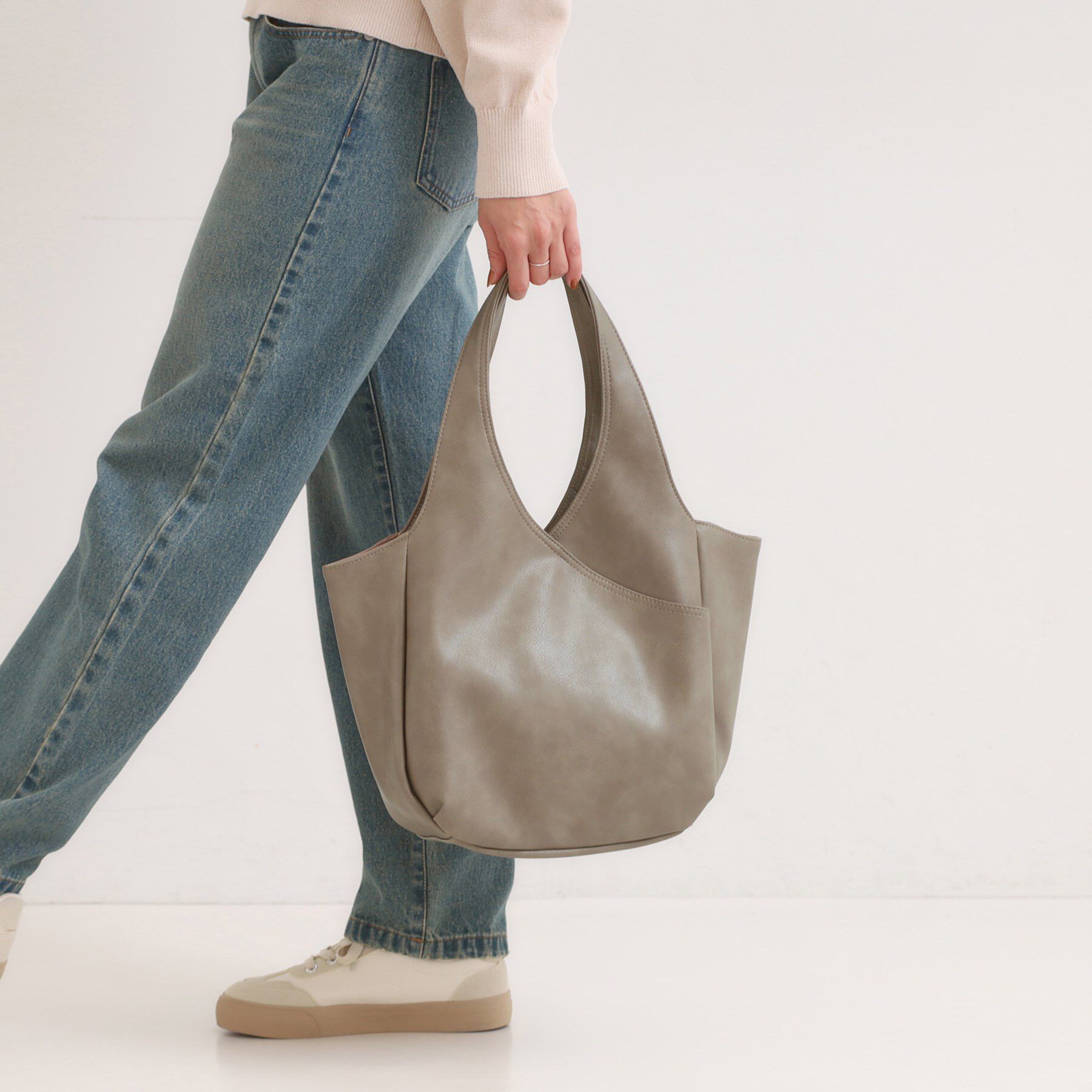 SHOO･LA･RUE「あおりポケットバルーントートバッグ」|トートバッグ|