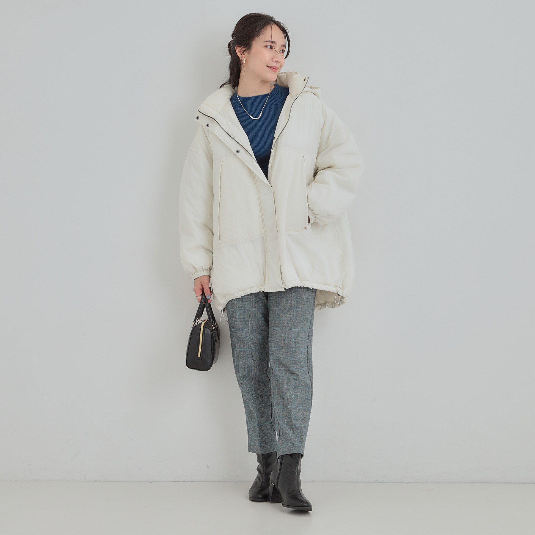 SHOO･LA･RUE「【あったか/撥水/フード取り外し可能】中綿モンスターコート」|ダウン|