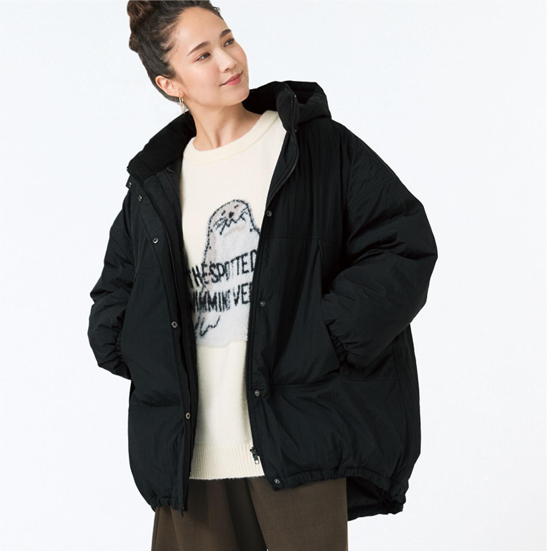 SHOO･LA･RUE「【あったか/撥水/フード取り外し可能】中綿モンスターコート」|ダウン|