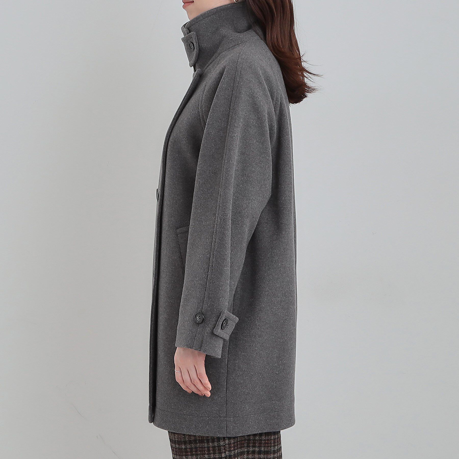 SHOO･LA･RUE「【2WAY】こなれきれい ウール調コクーンコート」|チェスターコート|