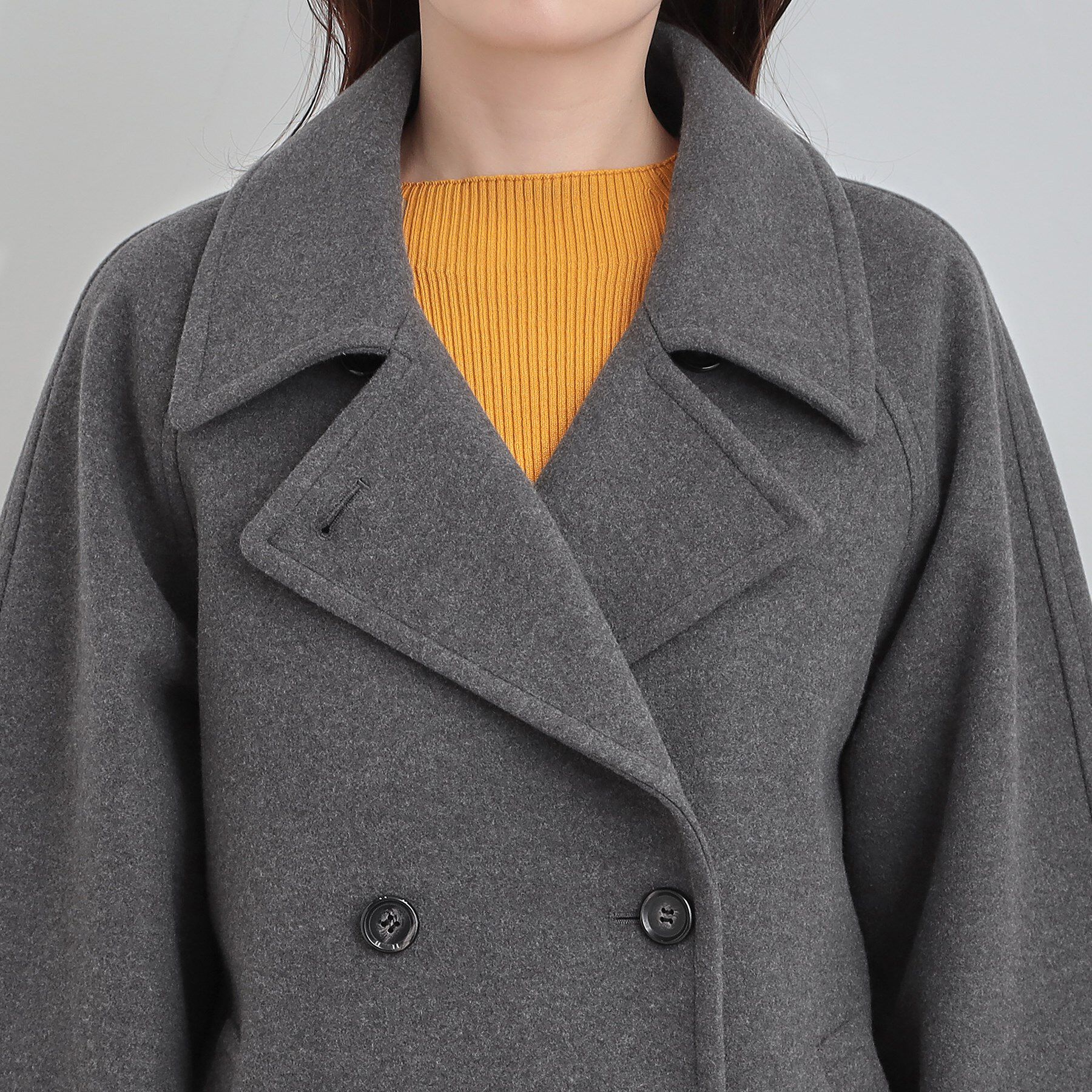 SHOO･LA･RUE「【2WAY】こなれきれい ウール調コクーンコート」|チェスターコート|