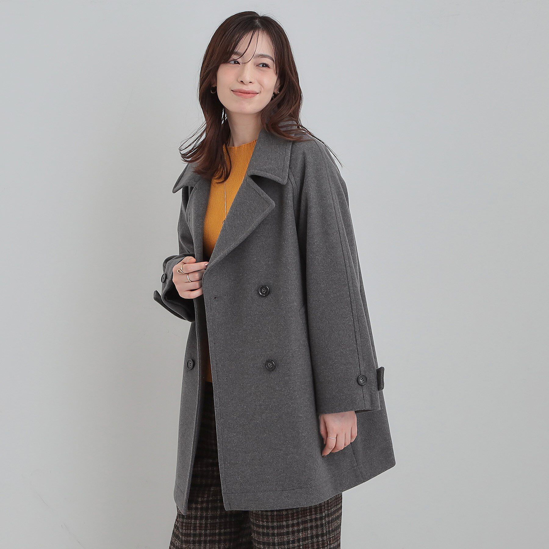 SHOO･LA･RUE「【2WAY】こなれきれい ウール調コクーンコート」|チェスターコート|