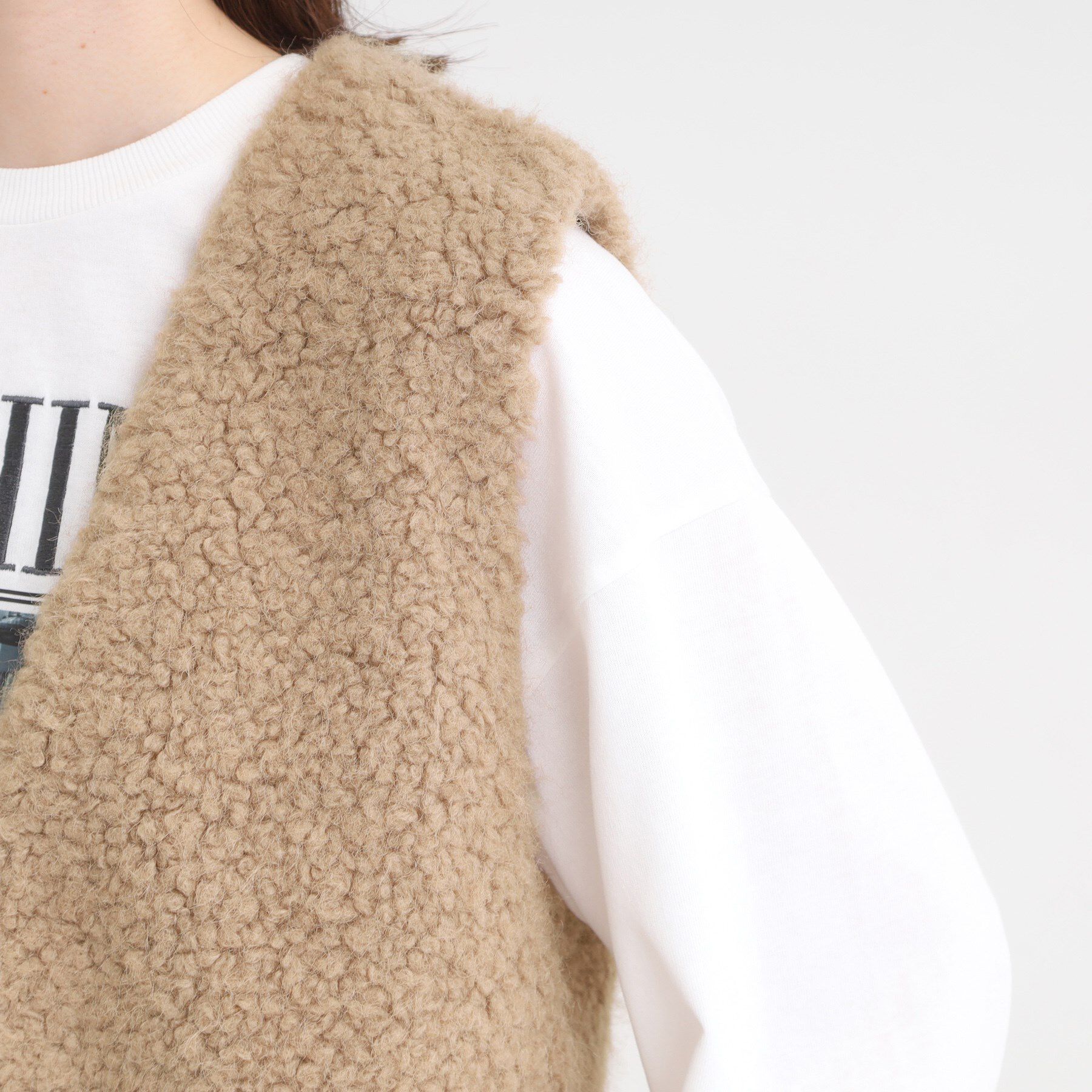 SHOO･LA･RUE「ふわふわファーベスト」|ベスト・ジレ|