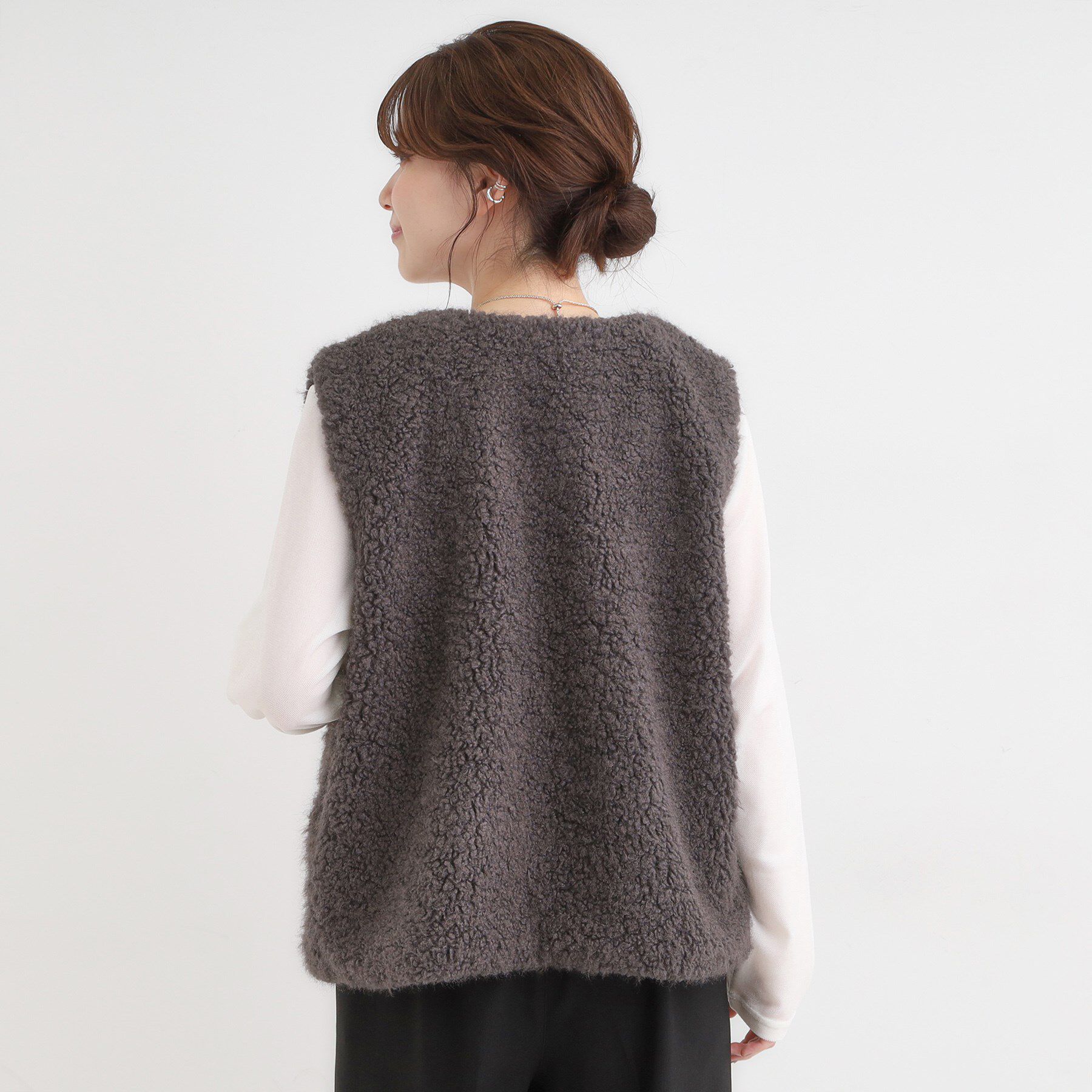 SHOO･LA･RUE「ふわふわファーベスト」|ベスト・ジレ|