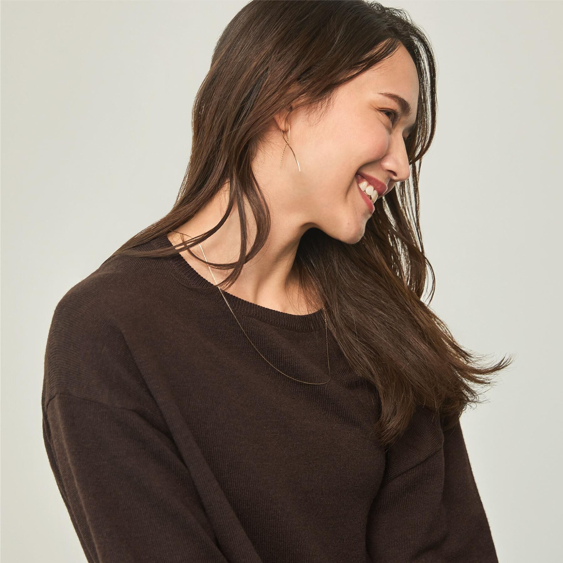 SHOO･LA･RUE「【洗濯機可/毛玉レス】アウトスタイルもきれいに決まる サイドスリットニット【CIRCRIC】」|ニット・セーター|