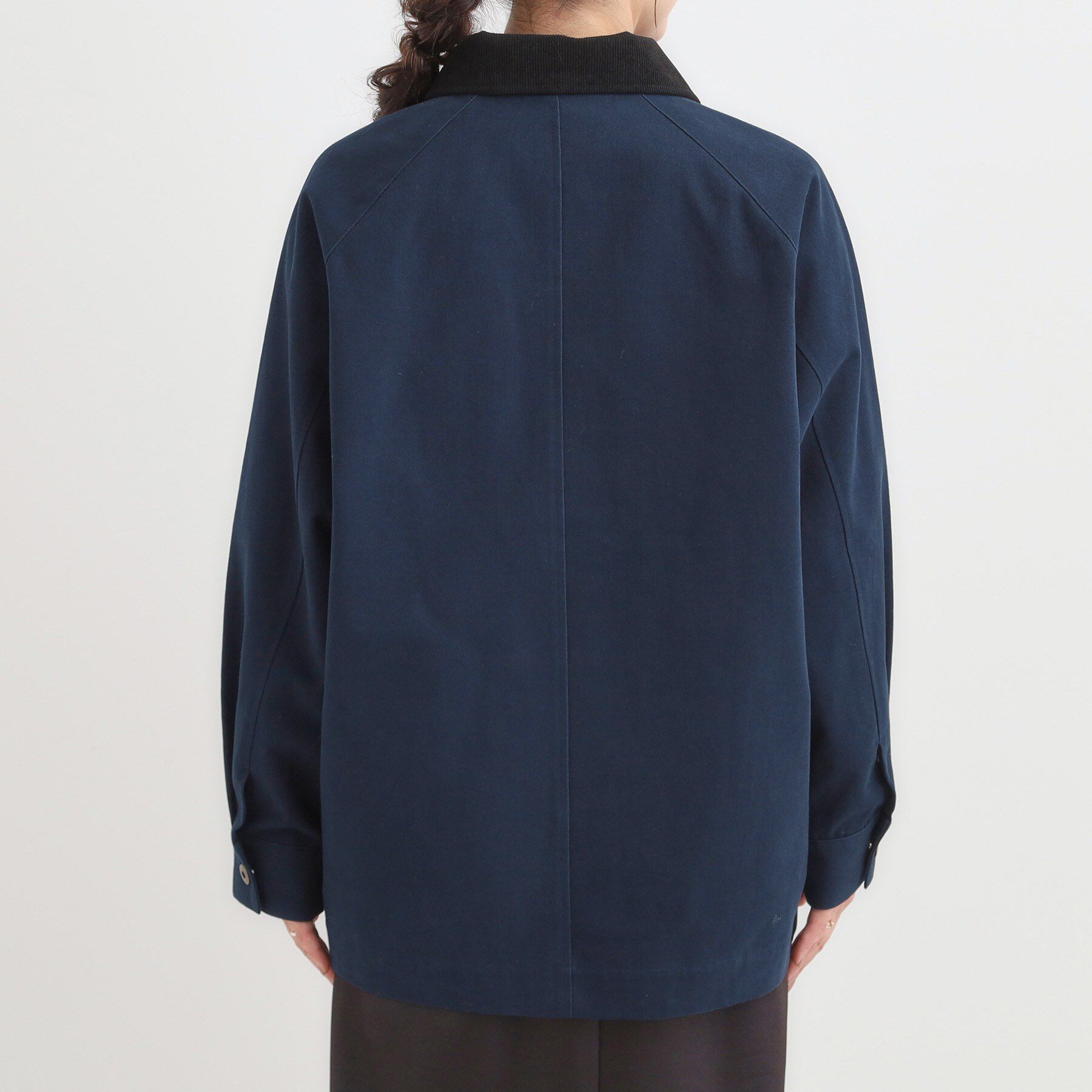 SHOO･LA･RUE「【S-LL】オーバーシルエットでこなれ感 襟コール カバーオール」|ステンカラーコート|