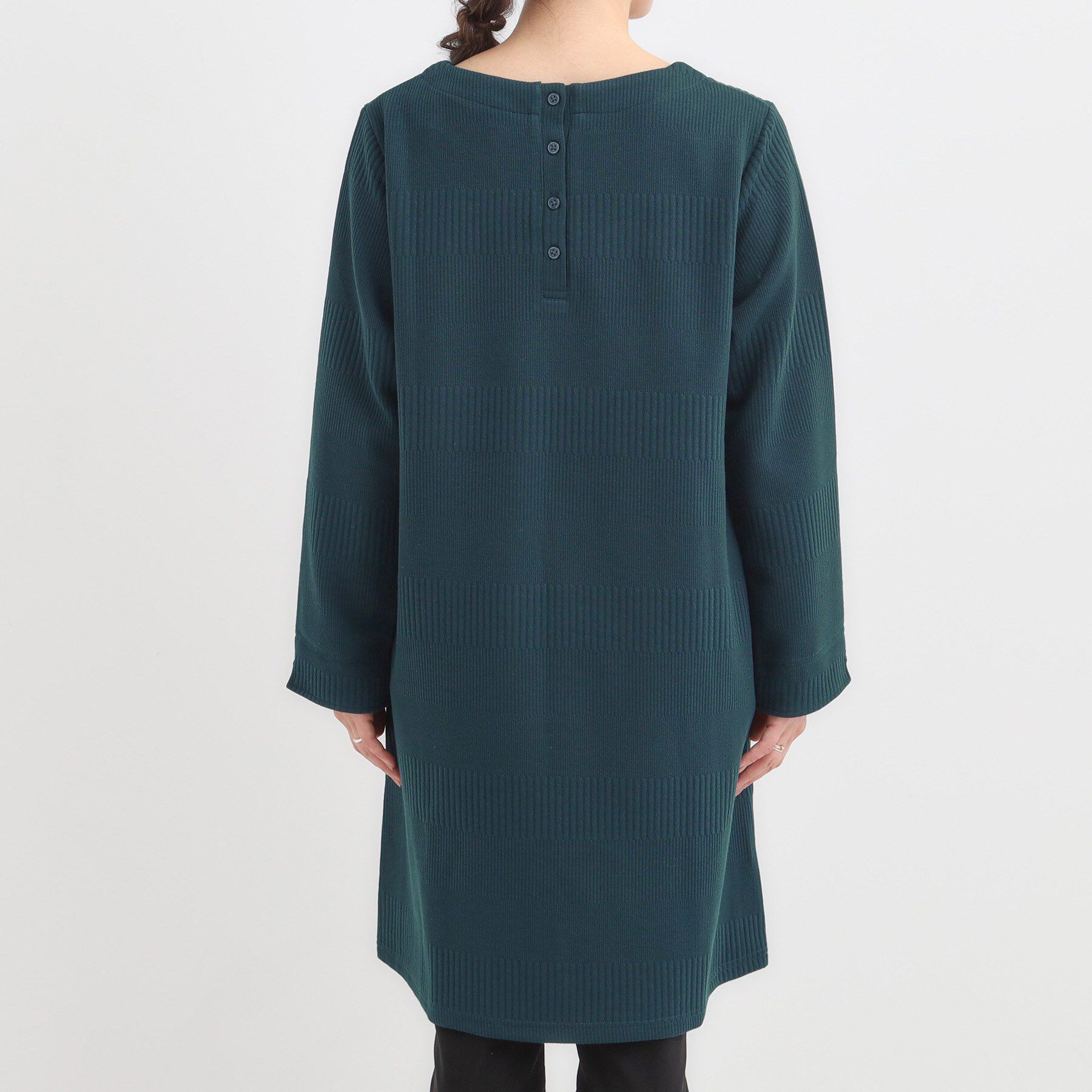 SHOO･LA･RUE「身体のラインをきれいにカバー Aラインチュニックワンピース」|チュニック|