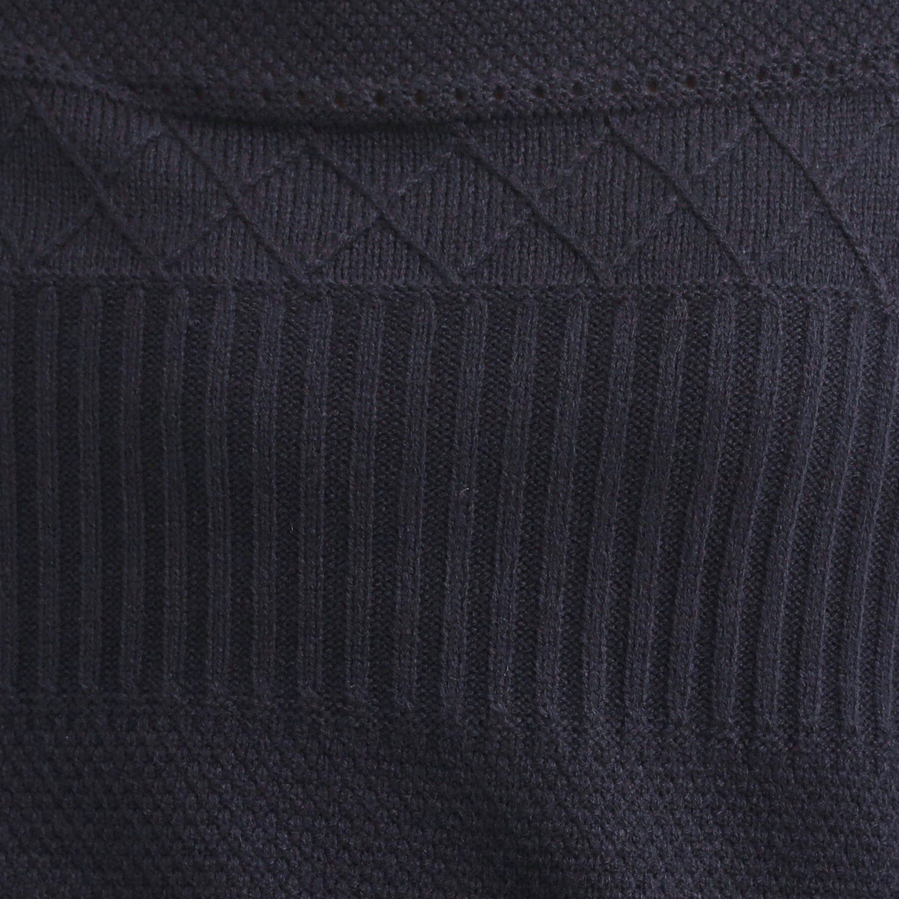 SHOO･LA･RUE「【洗濯機可/毛玉レス/S-LL】1枚でサマ見え ミックスケーブル柄ニット」|ニット・セーター|