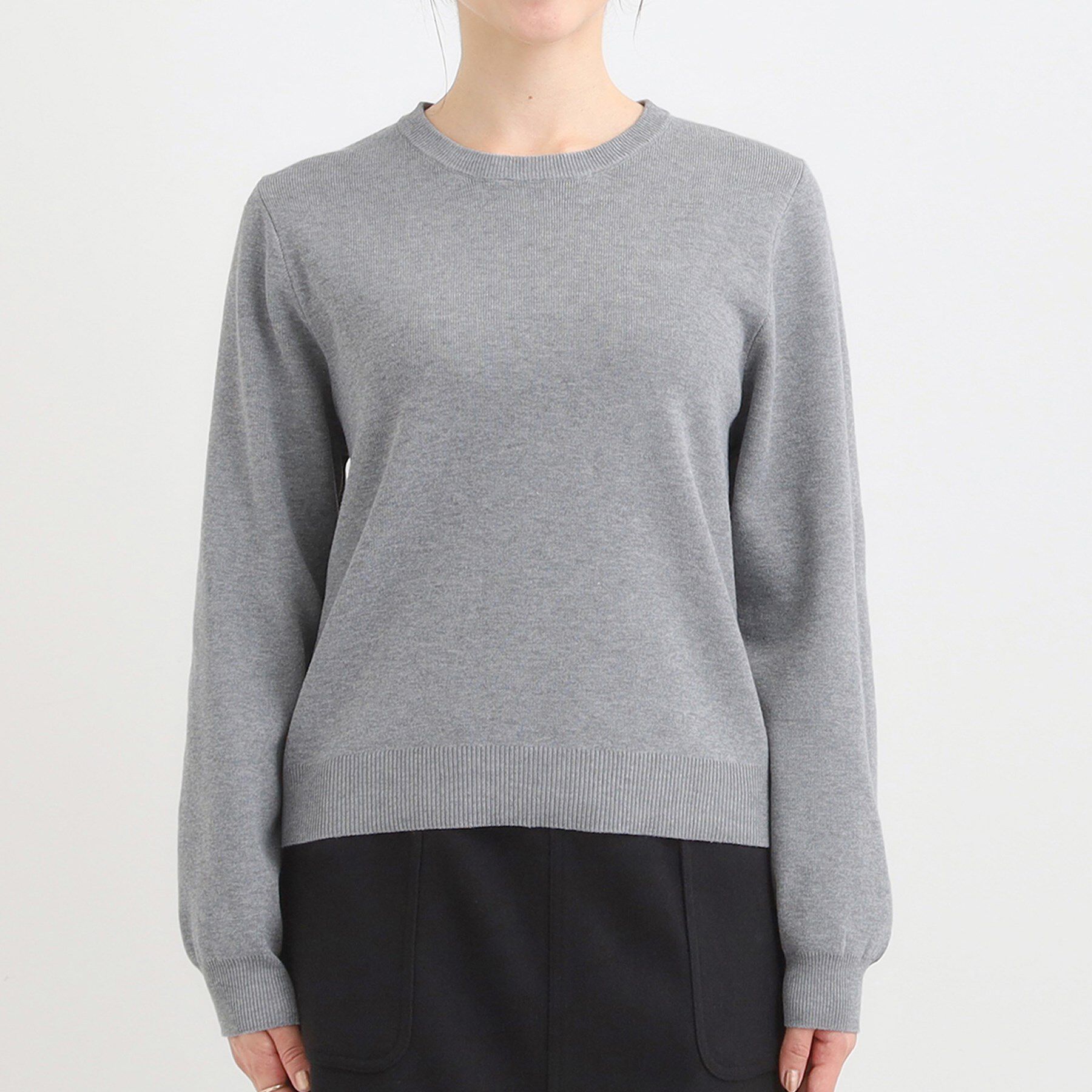 SHOO･LA･RUE「【襟取り外し可/S-LL】上品見え レース襟ニット」|ニット・セーター|