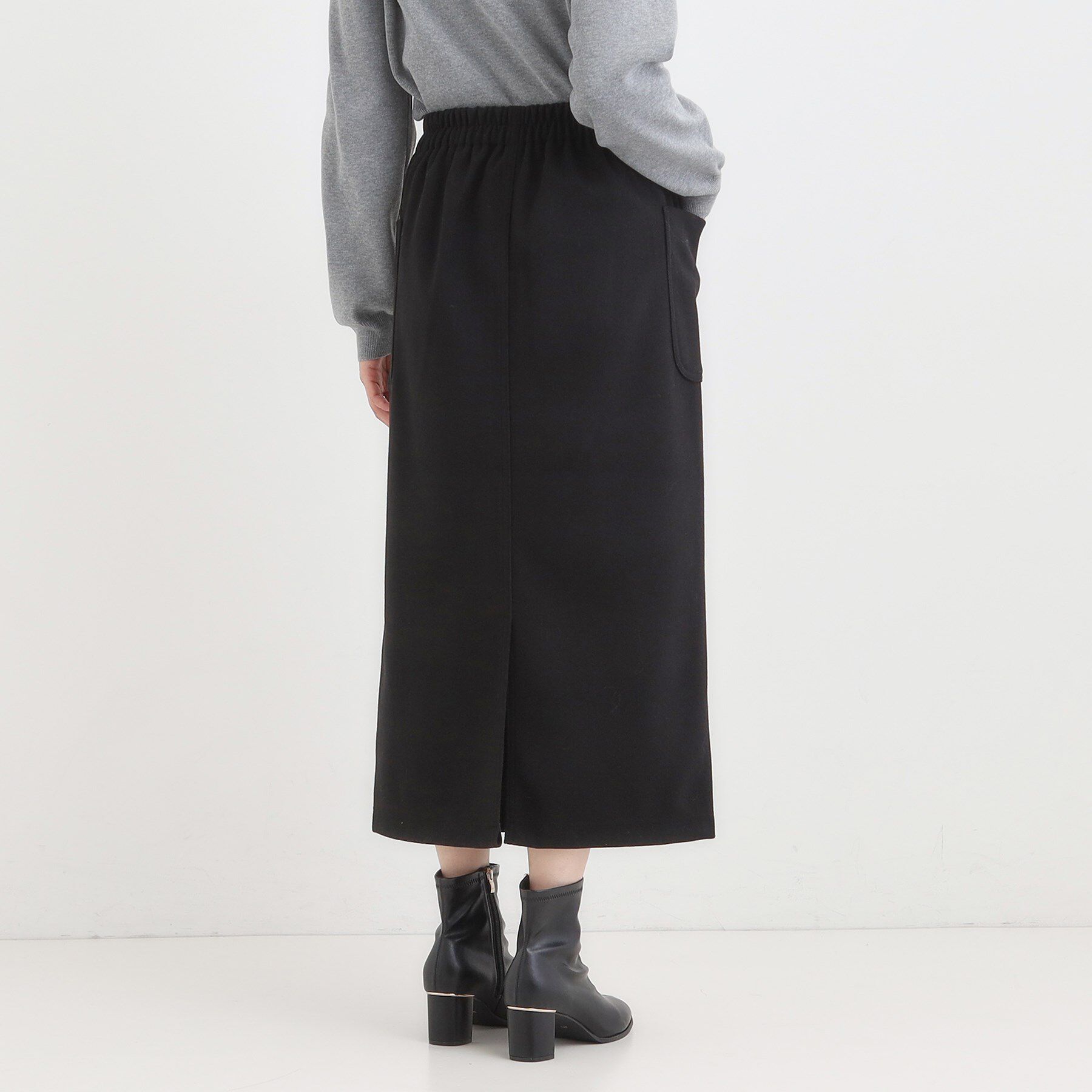 SHOO･LA･RUE「【S-LL】あったかすっきり 圧縮ニットナロースカート」|スカート|