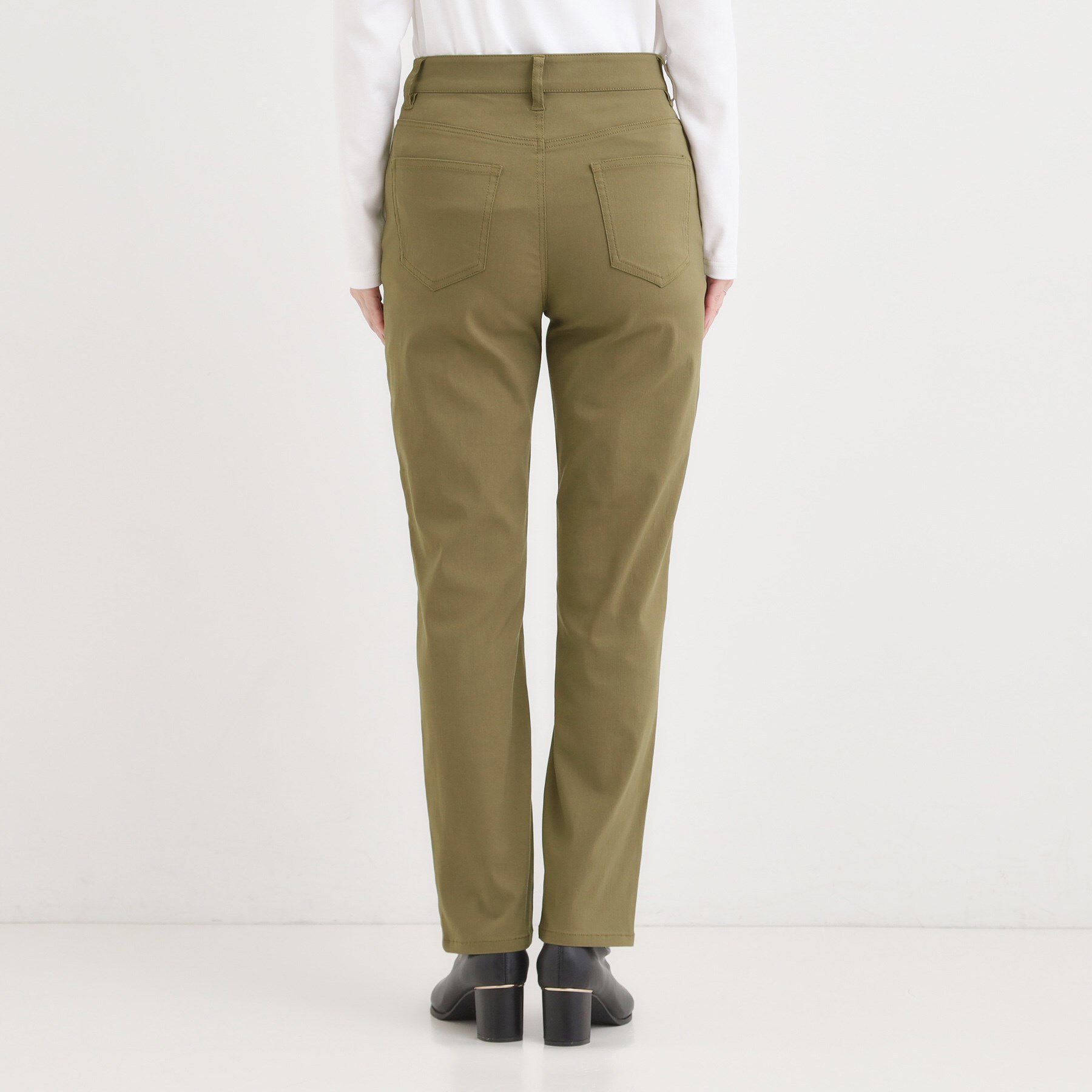 SHOO･LA･RUE「【S-LL】優しくフィット ハイパーストレートパンツ」|その他|