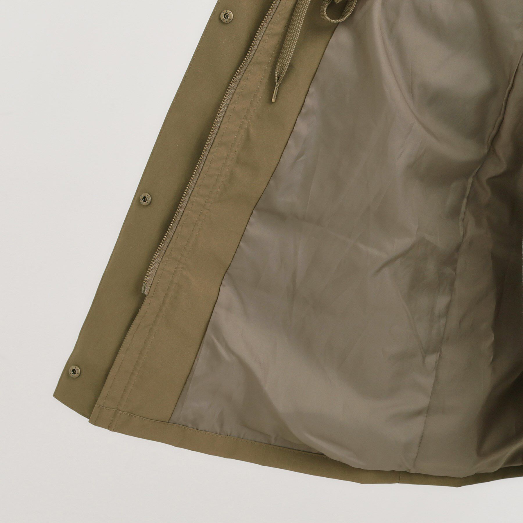 SHOO･LA･RUE「【S-LL/撥水】腰回りをカバーする ロングミリタリーアウター」|ミリタリージャケット|